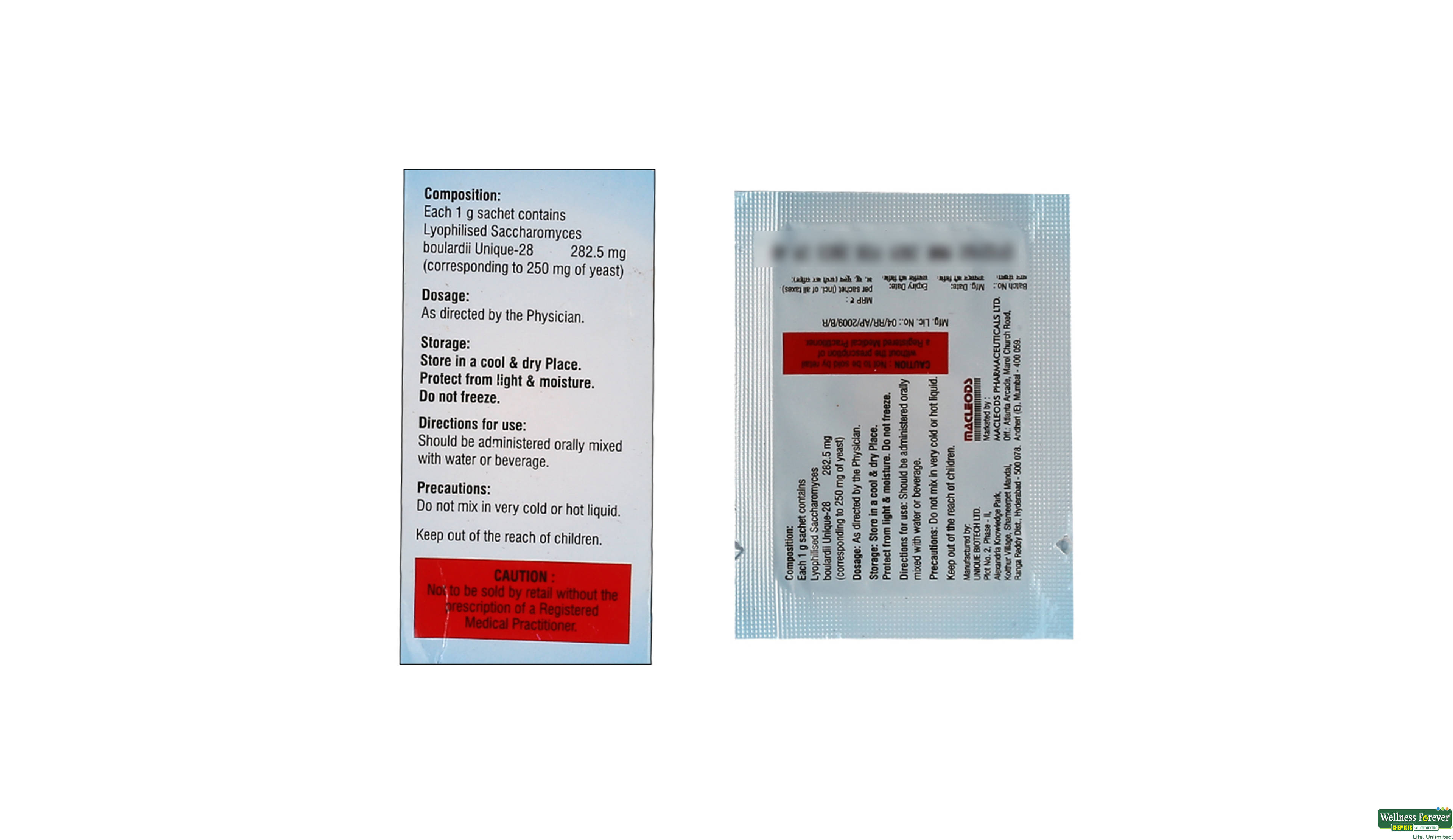 ENTROFLORA 250MG 1GM SACH- 2, 1GM, 