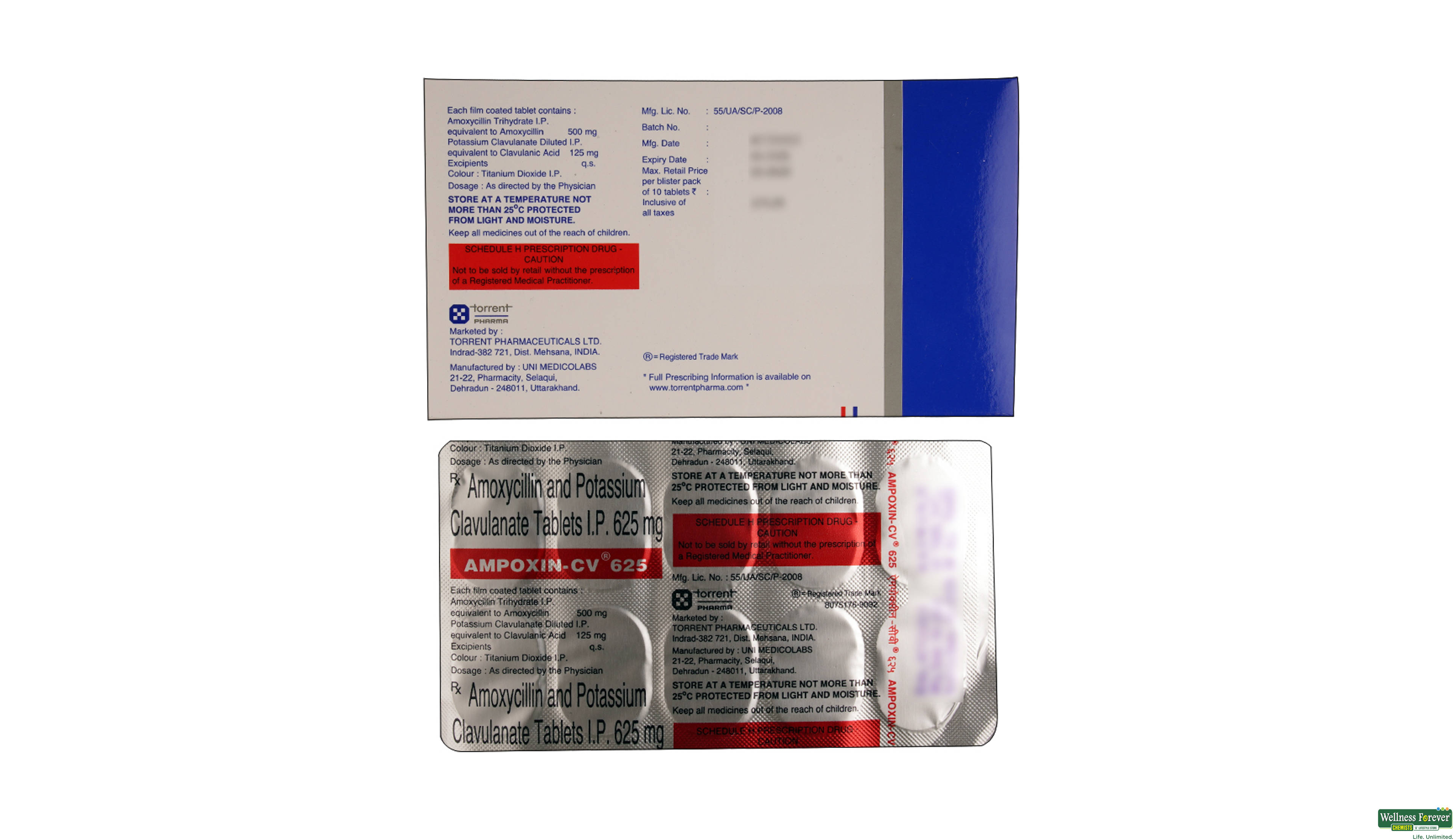 AMPOXIN-CV 625MG 10TAB- 2, 10TAB, 