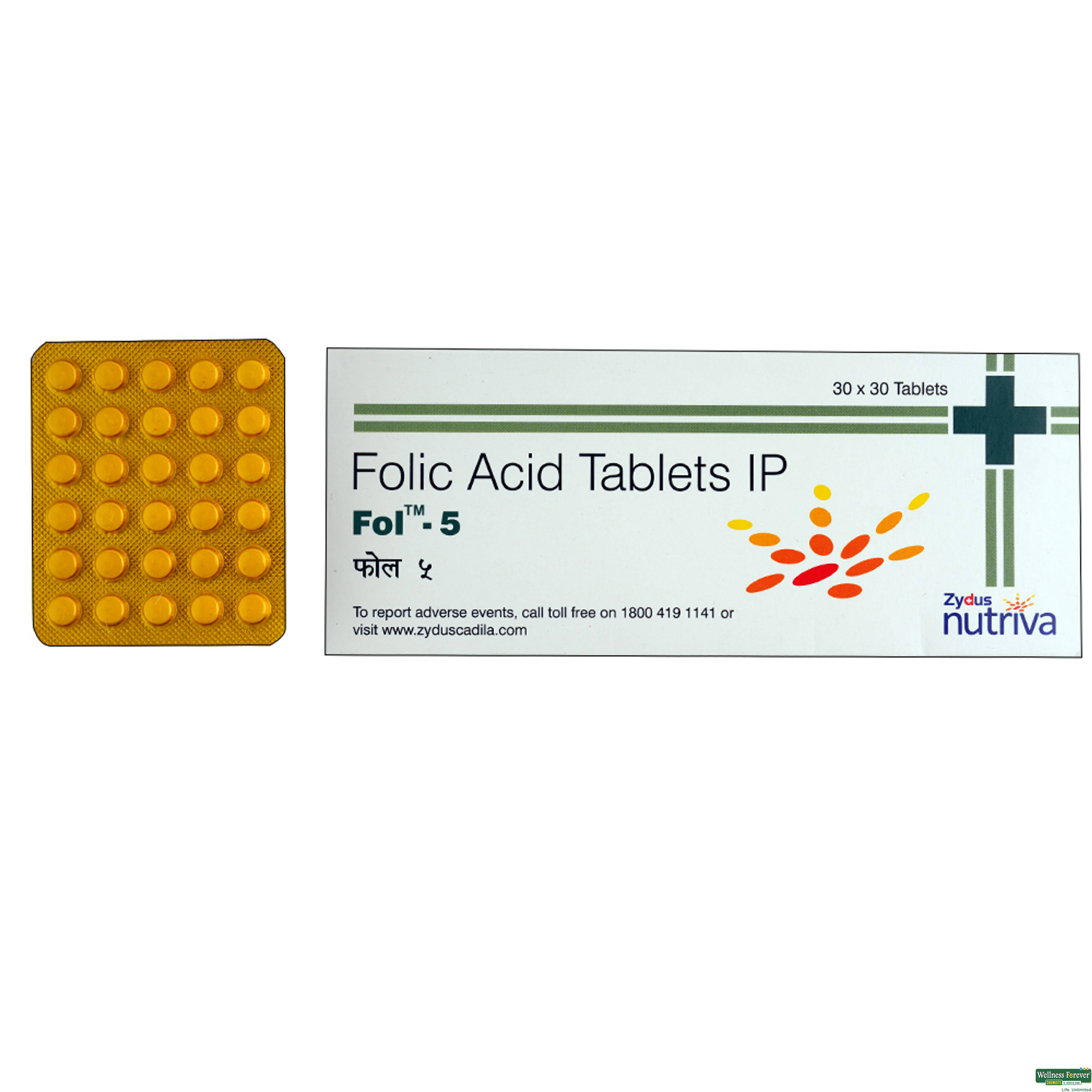 Fol 5mg 30 Tablets-image
