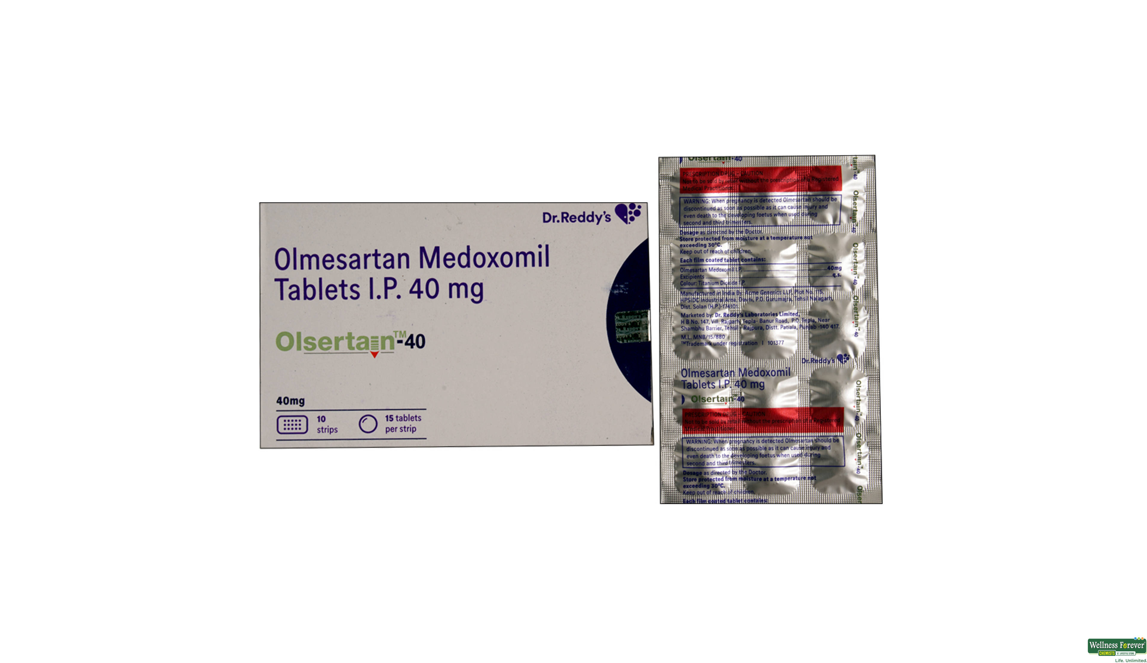 OLSERTAIN 40MG 15TAB- 1, 15TAB, 