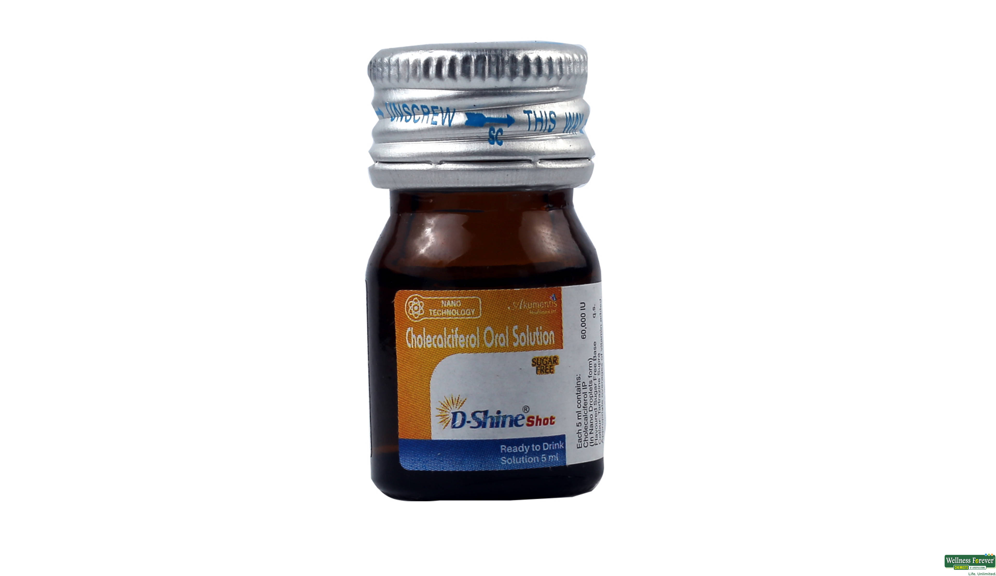 D-SHINE SHOT S/F ORAL SOLN 5ML- 1, 5ML, 