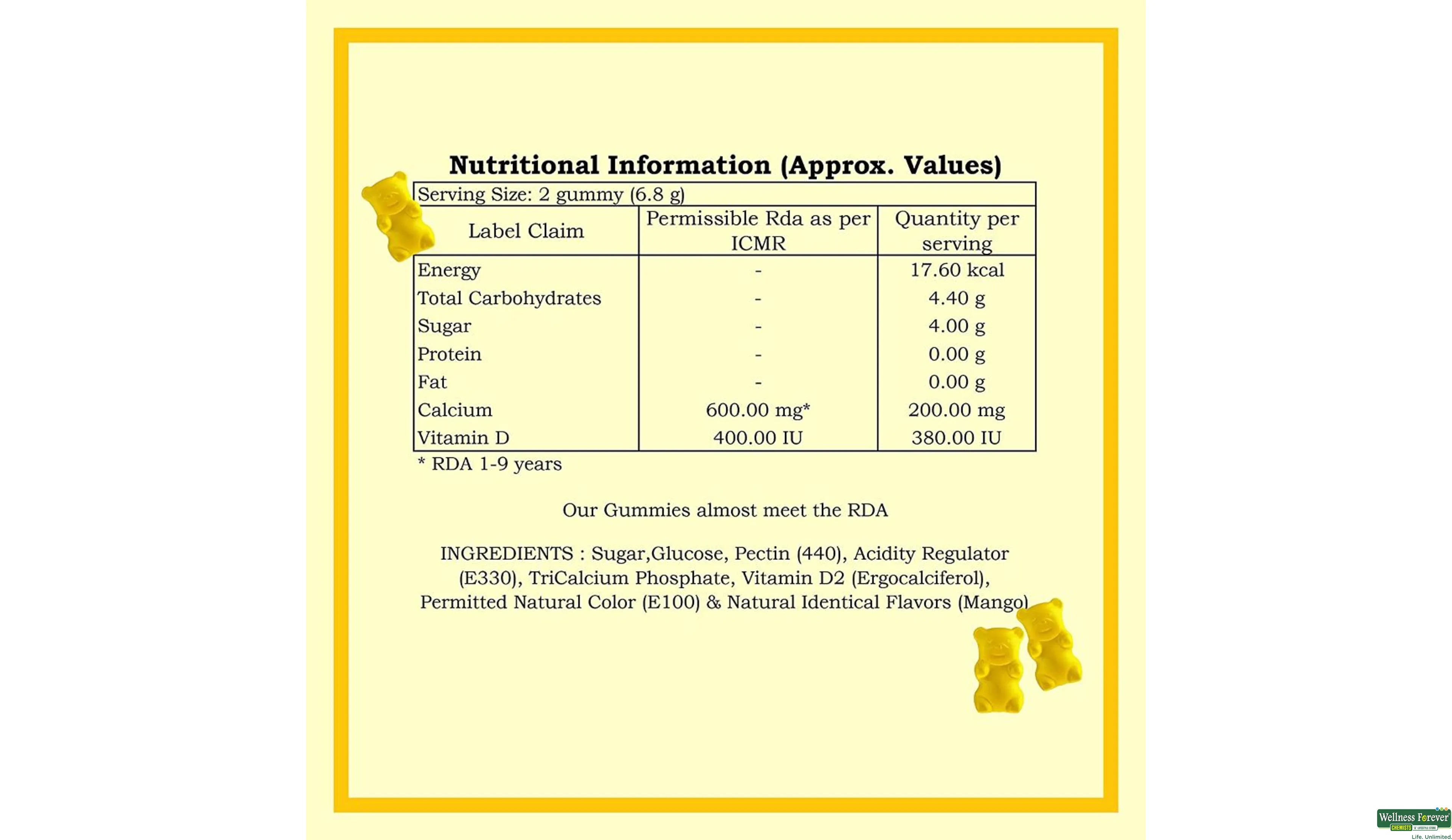 SUPER GUMMY CALCIUM/VITAMIN-D 30CHEW- 5, 30PC, null