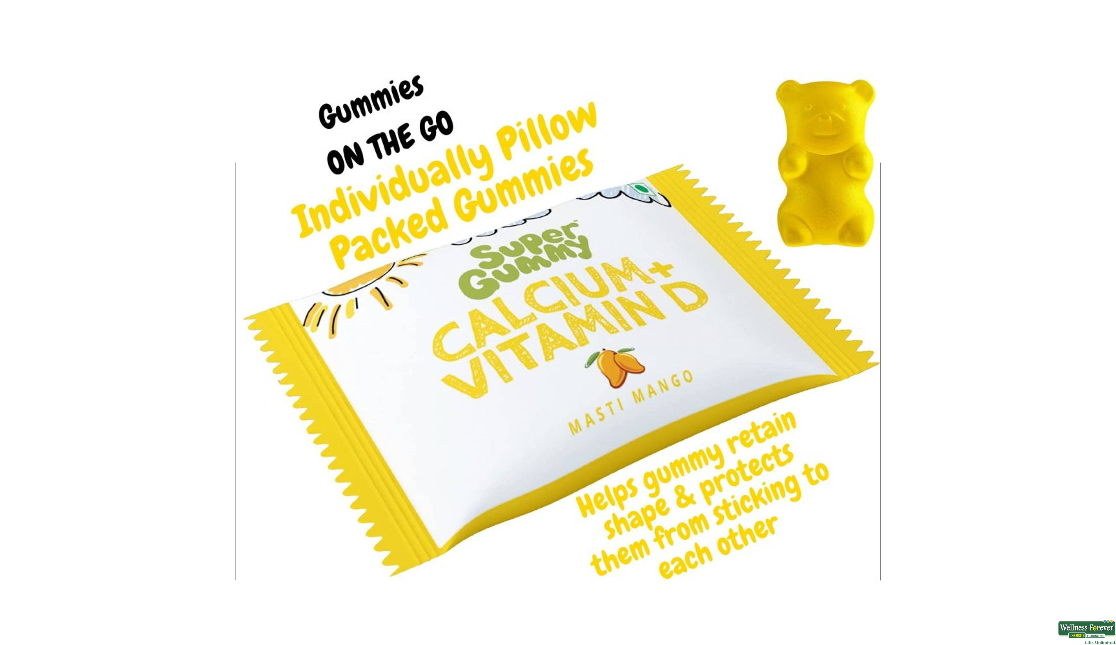 SUPER GUMMY CALCIUM/VITAMIN-D 30CHEW- 6, 30PC, null