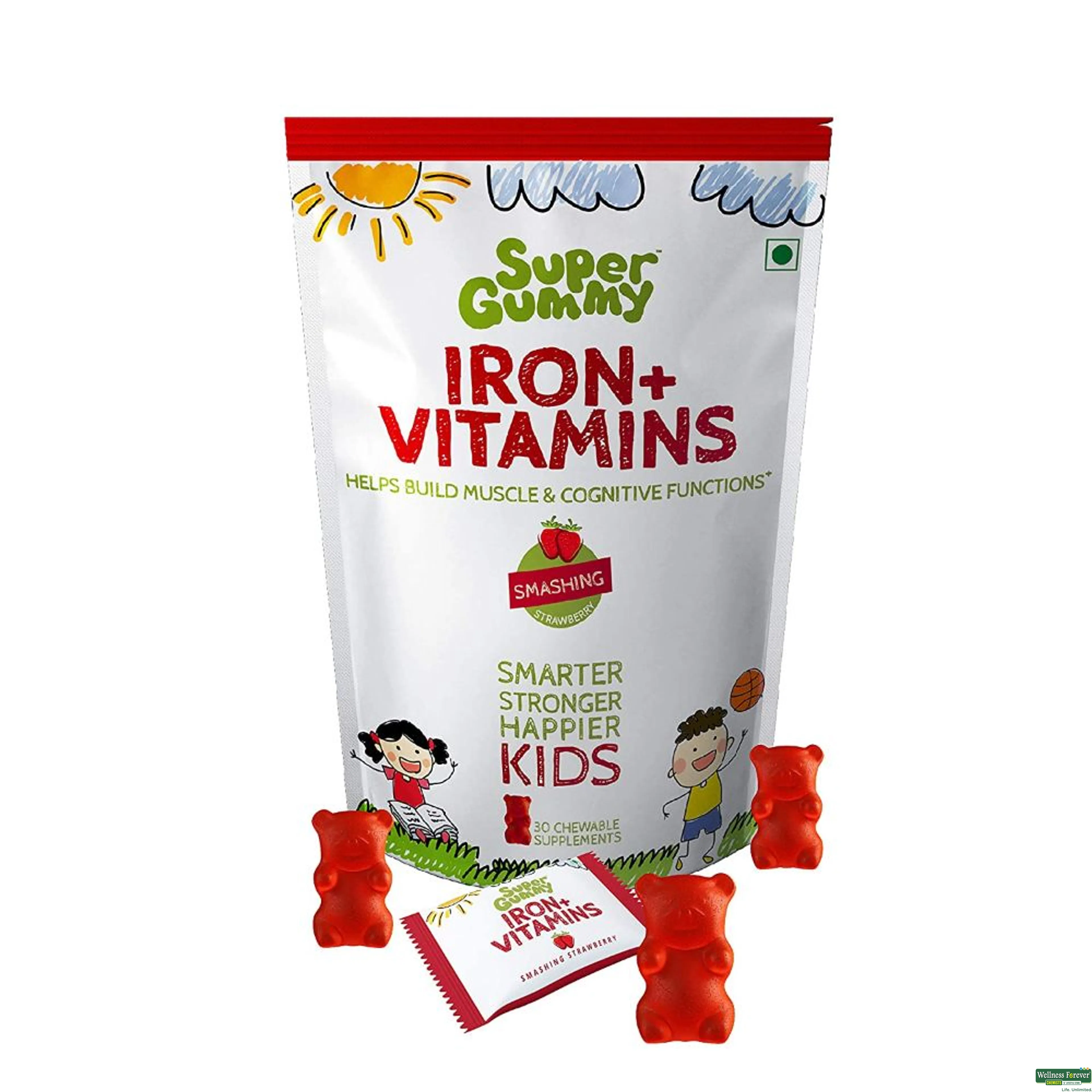 SUPER GUMMY IRON/VITAMINS 30CHEW-image