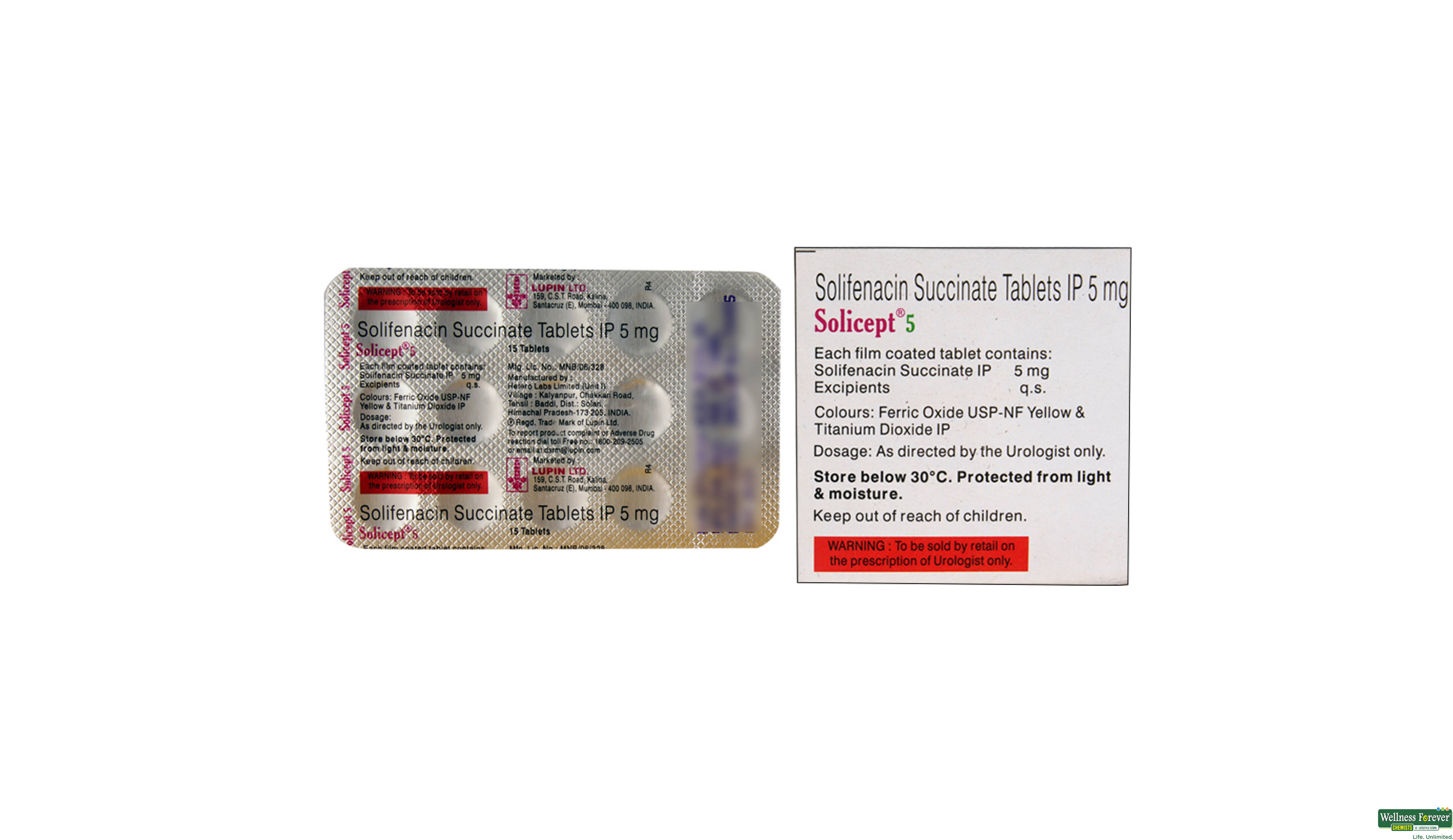 SOLICEPT 5MG 15TAB- 2, 15TAB, 