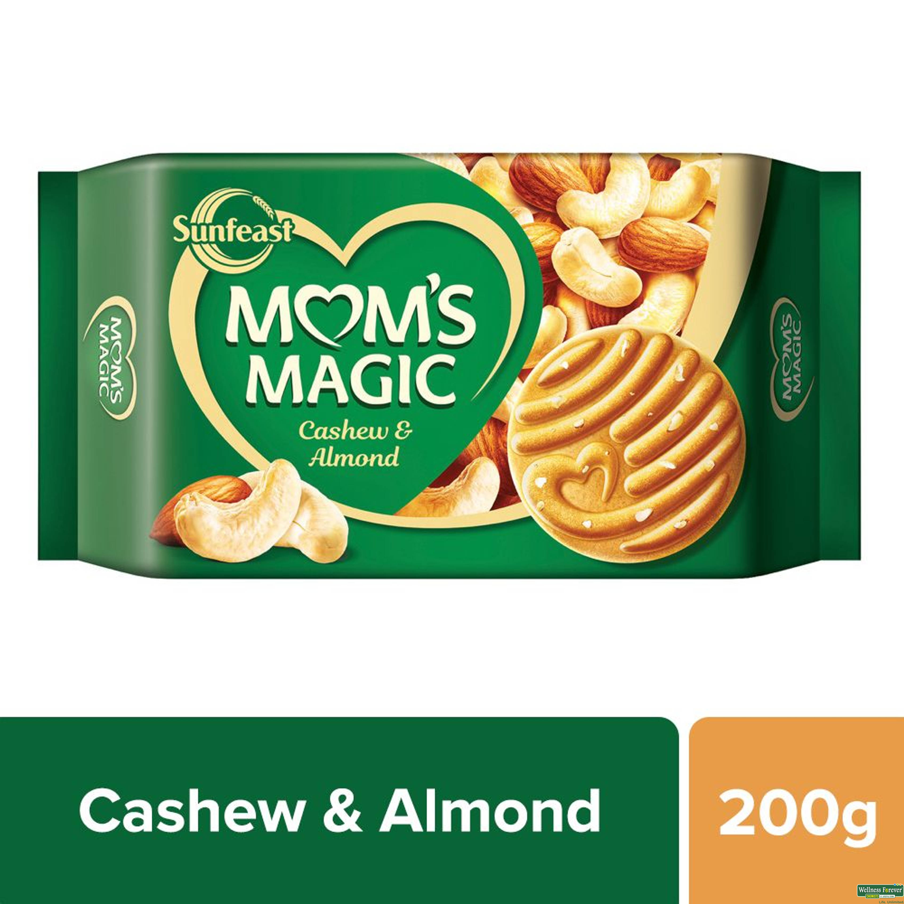 Sunfeast Mom's Magic Cashew & Almonds Cookies 200g-image