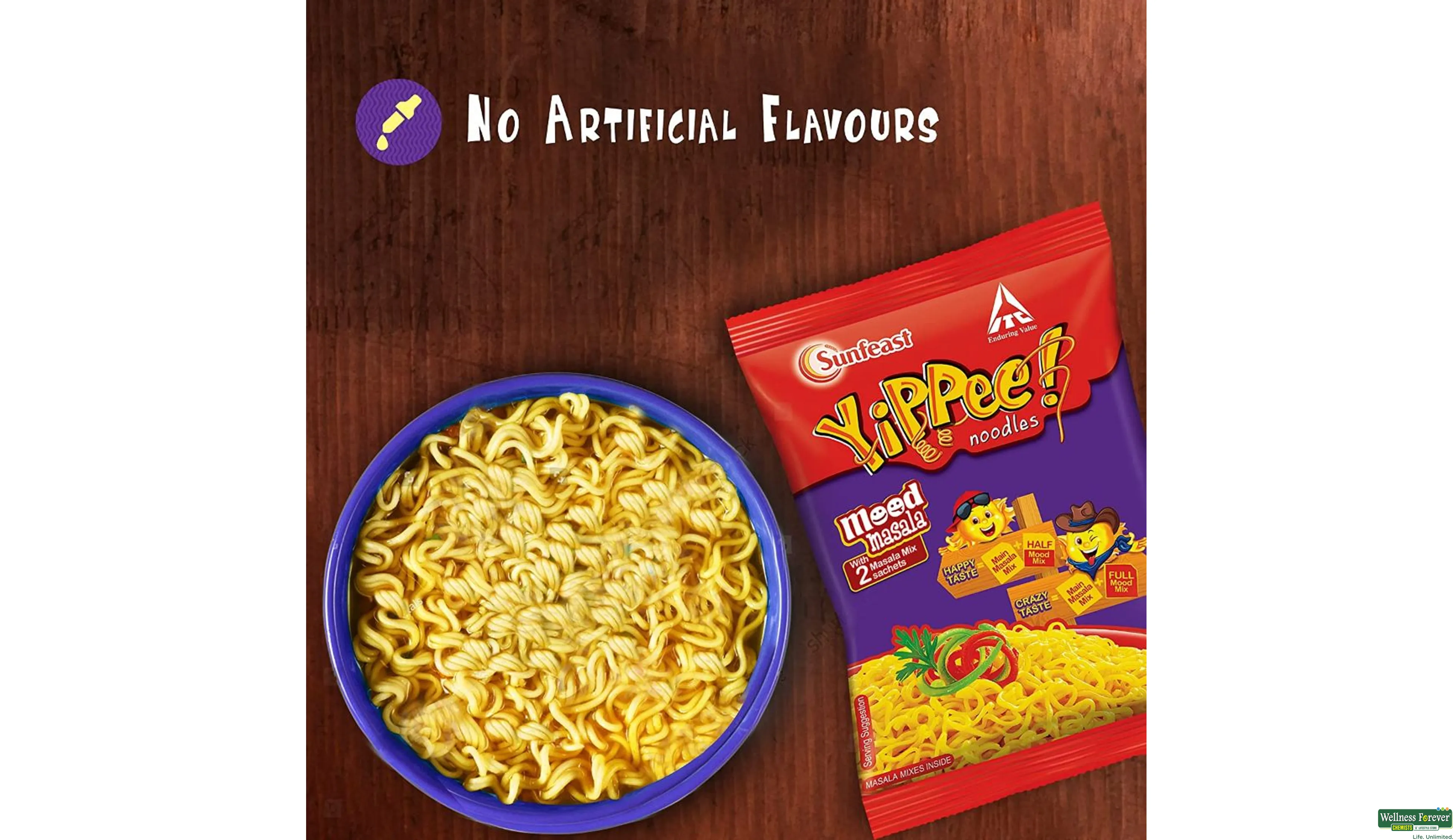 SUNF YIPPEE NOODLE MOOD MASALA 260GM- 6, 260GM, 