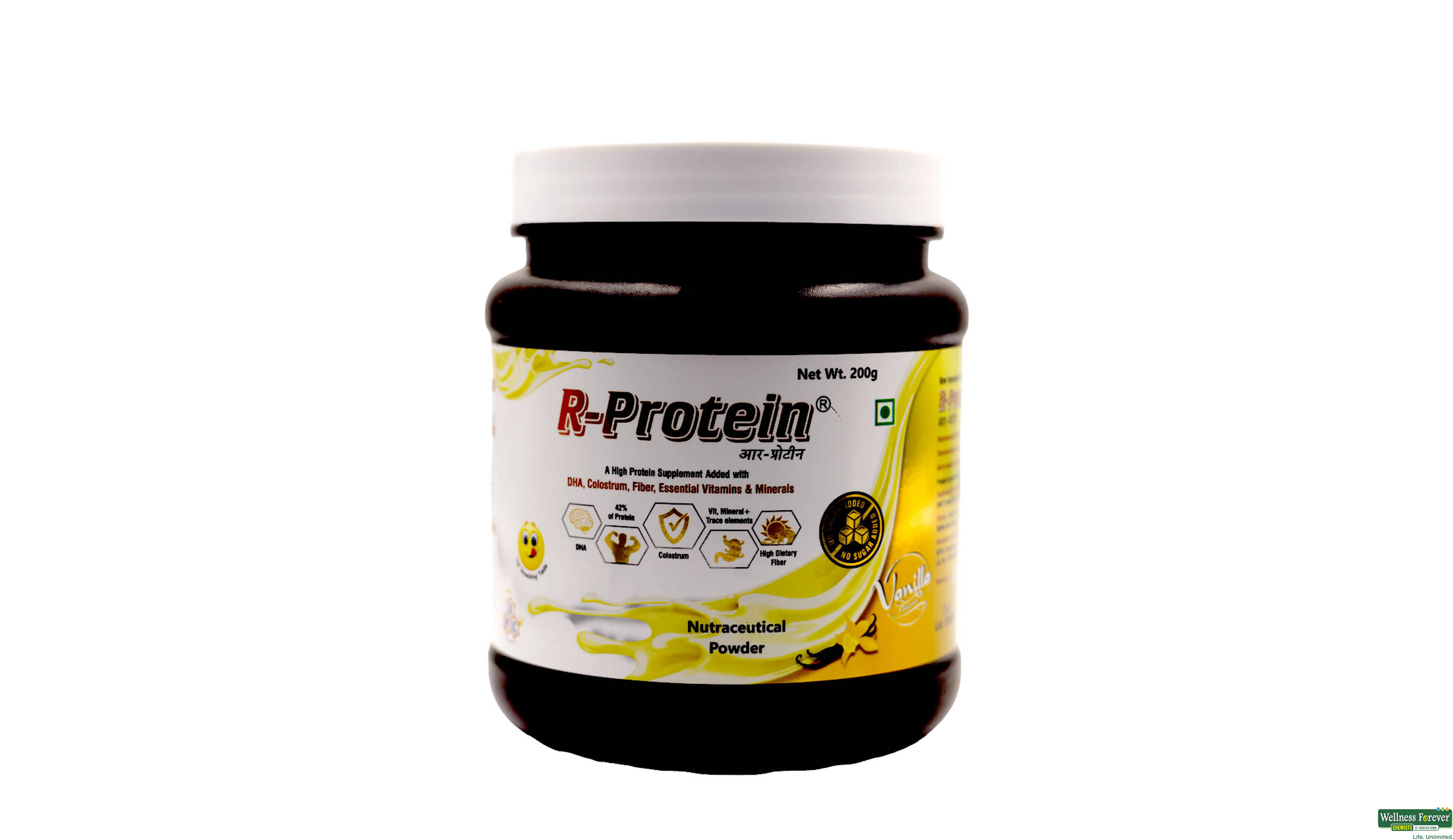 R-PROTEIN VANILLA 200GM- 1, 200GM, null