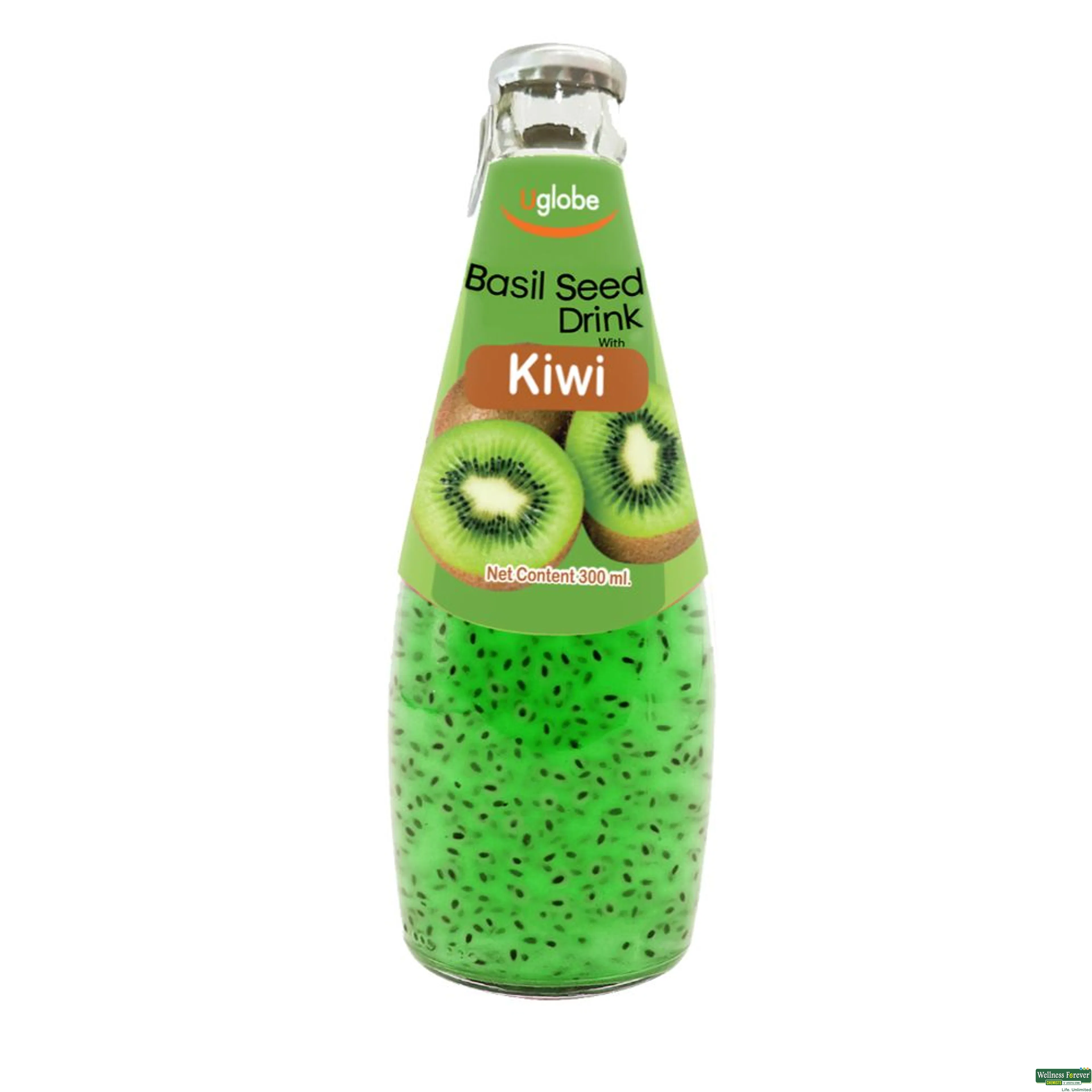 U GLOBE BASIL SEED DRINK KIWI 300ML-image