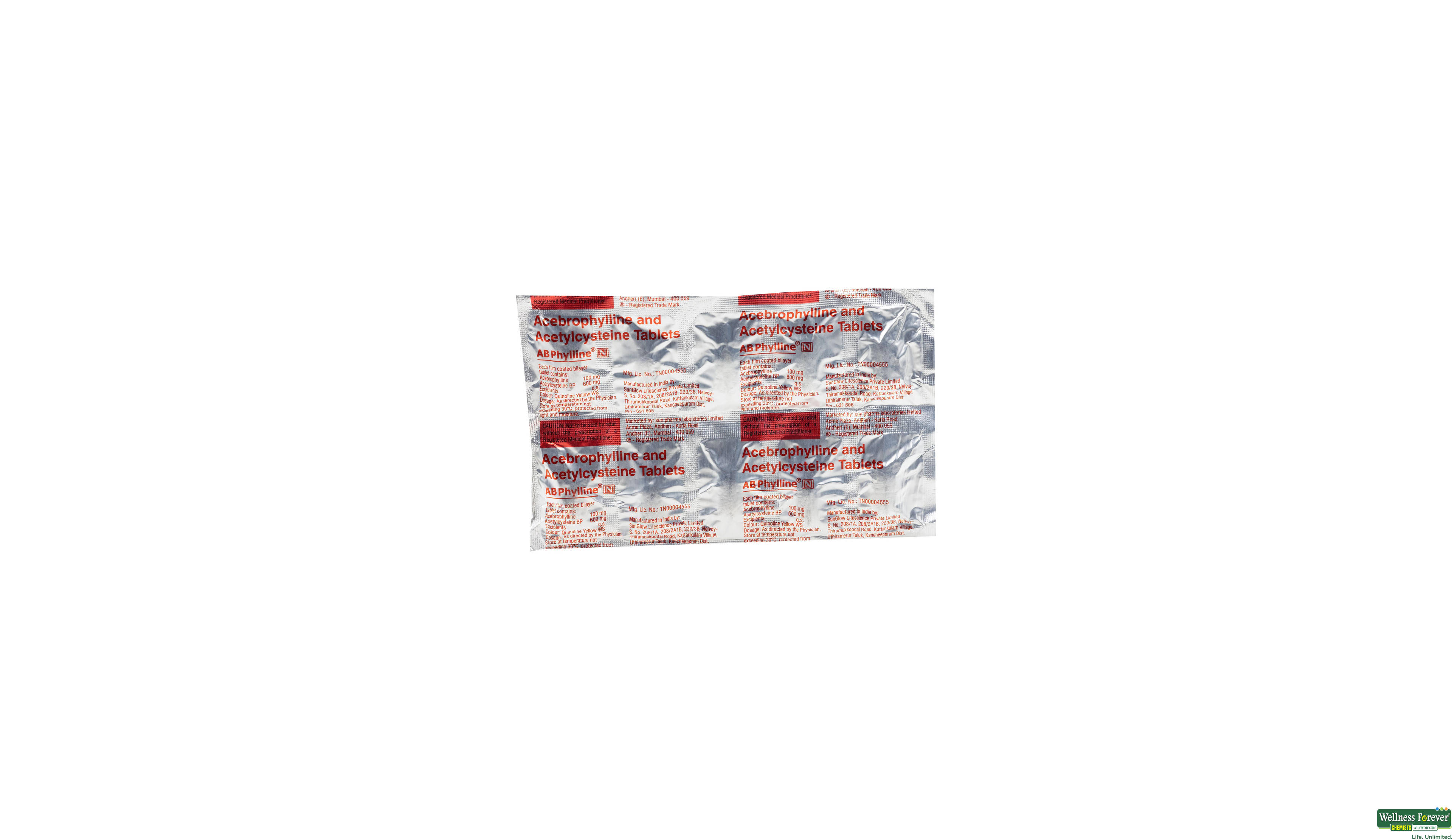 ABPHYLLINE-N 10TAB- 1, 10TAB, 