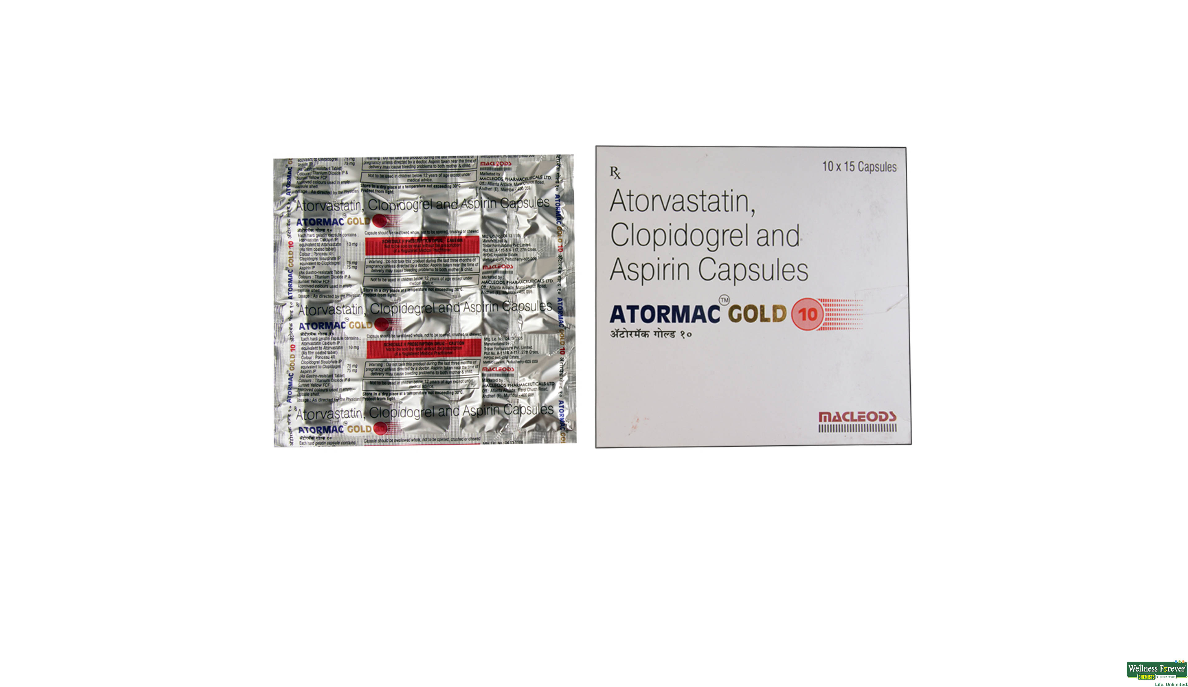 ATORMAC-GOLD 10MG 15CAP- 1, 15CAP, 