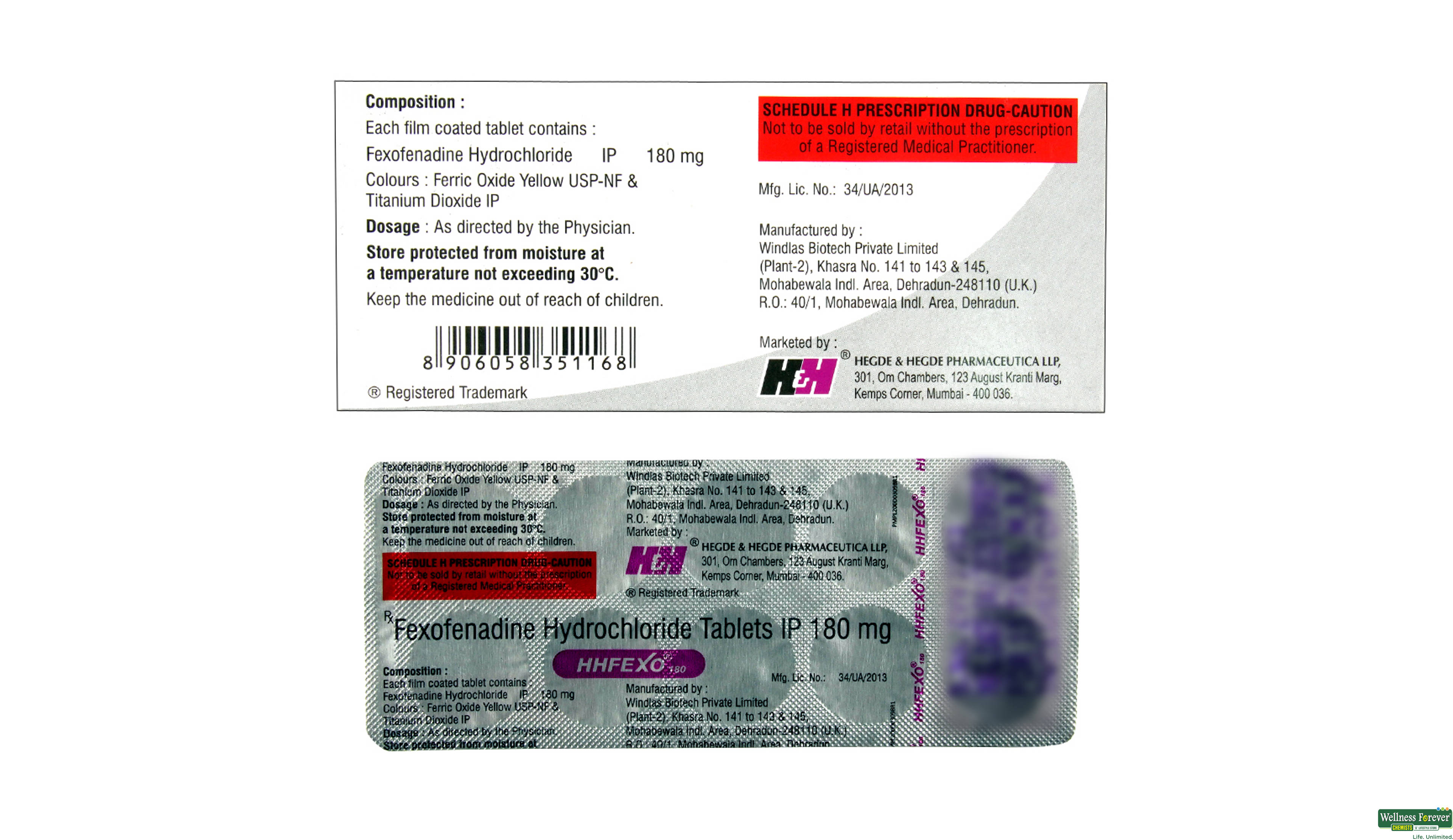 HHFEXO 180MG 10TAB- 2, 10TAB, 