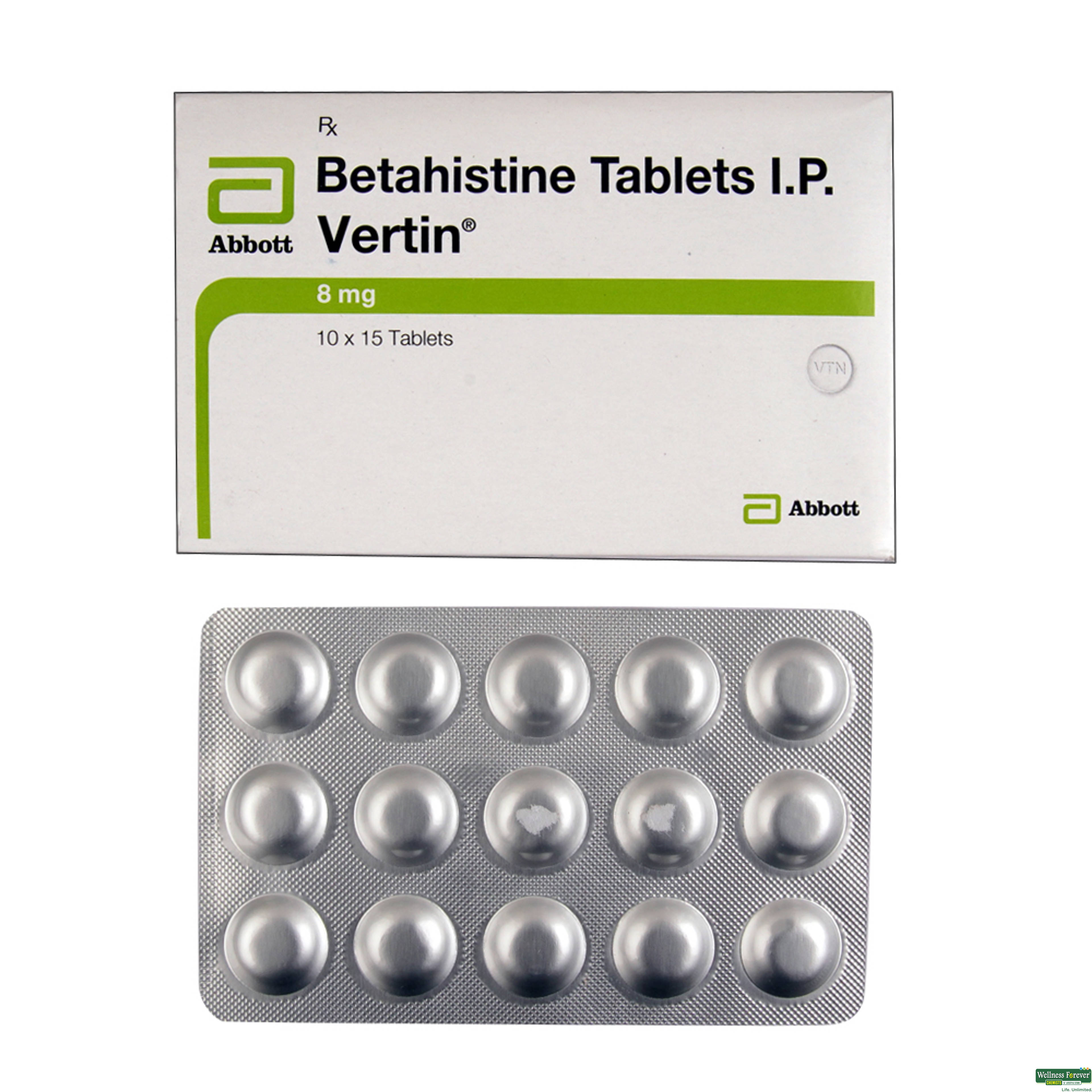 VERTIN 8MG 15TAB-image