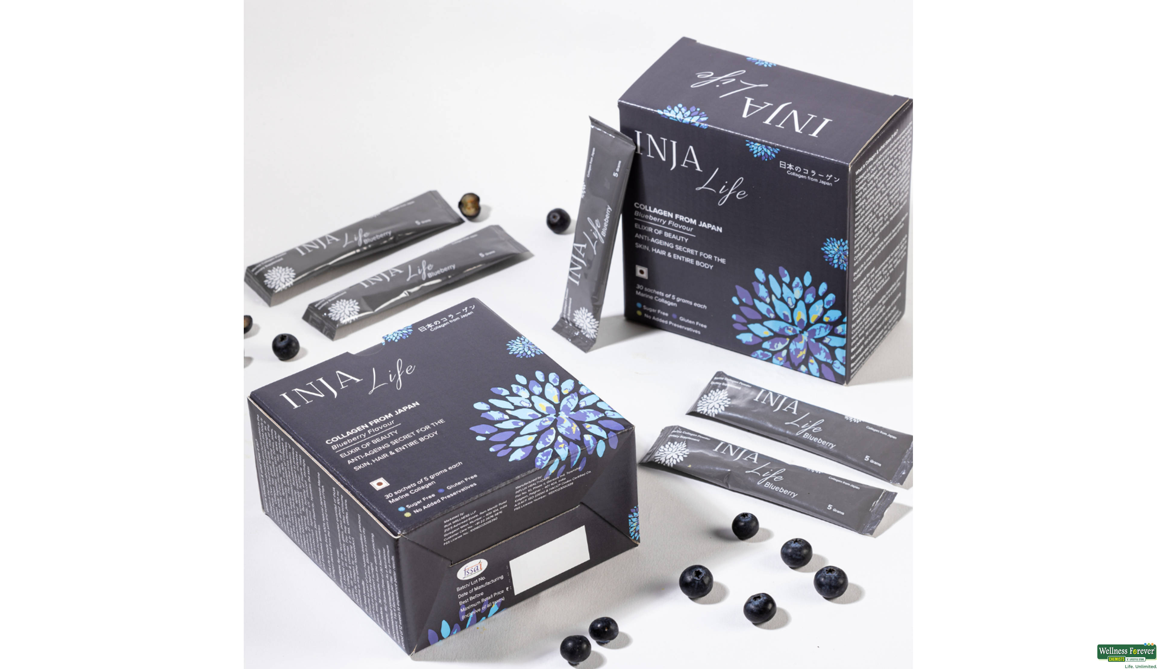 INJA LIFE ANTI AGEING COLLA BLUEBERRY 30- 2, 30PC, 
