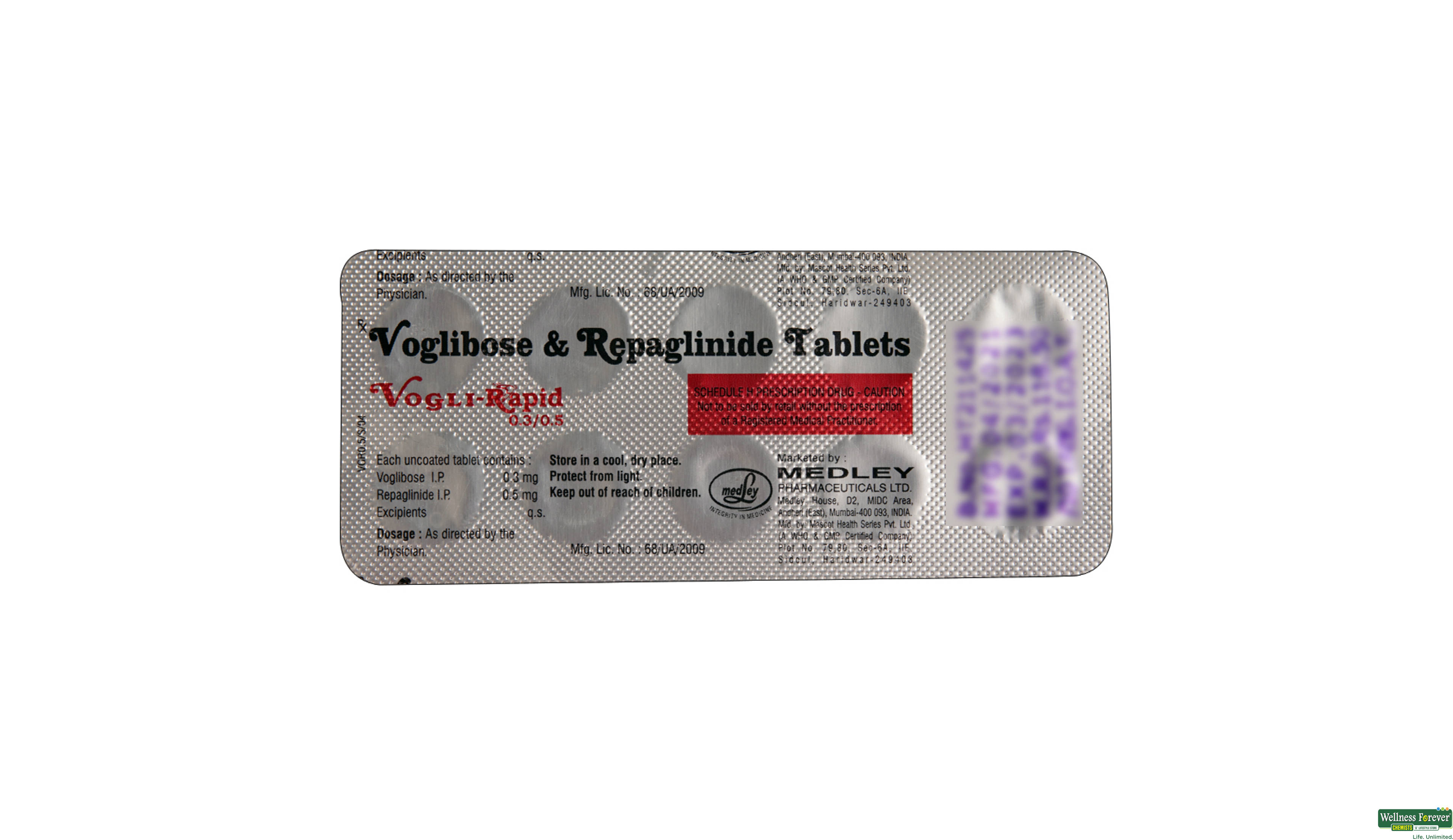 VOGLI-RAPID 0.3/0.5MG 10TAB- 2, 10TAB, 