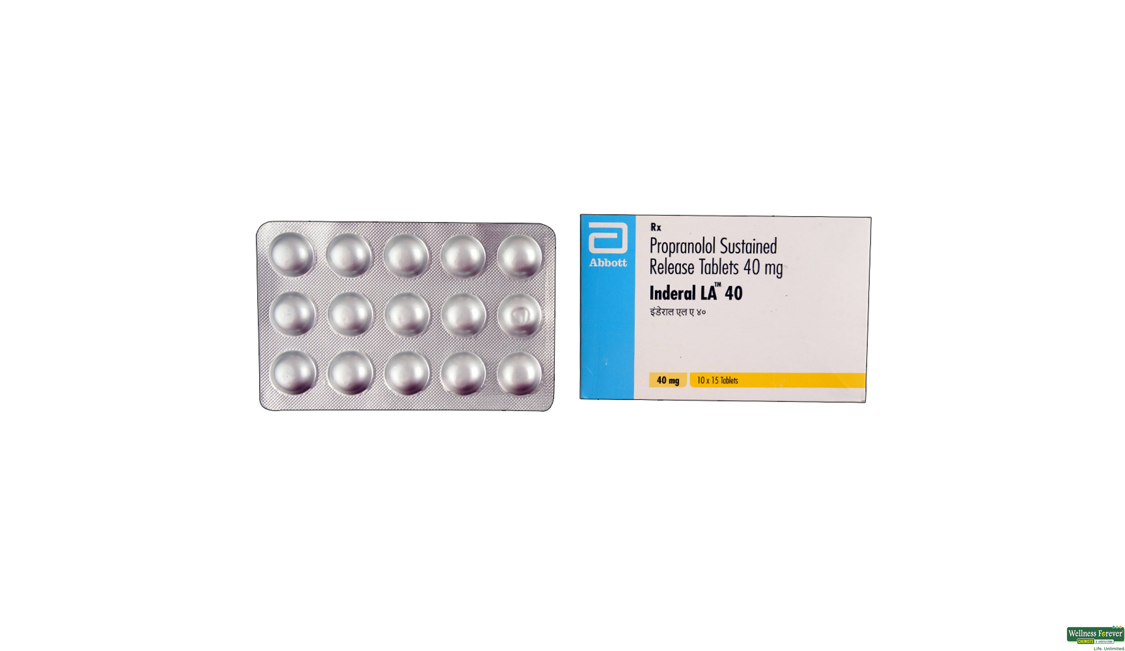 INDERAL-LA 40MG 15TAB- 1, 15TAB, 