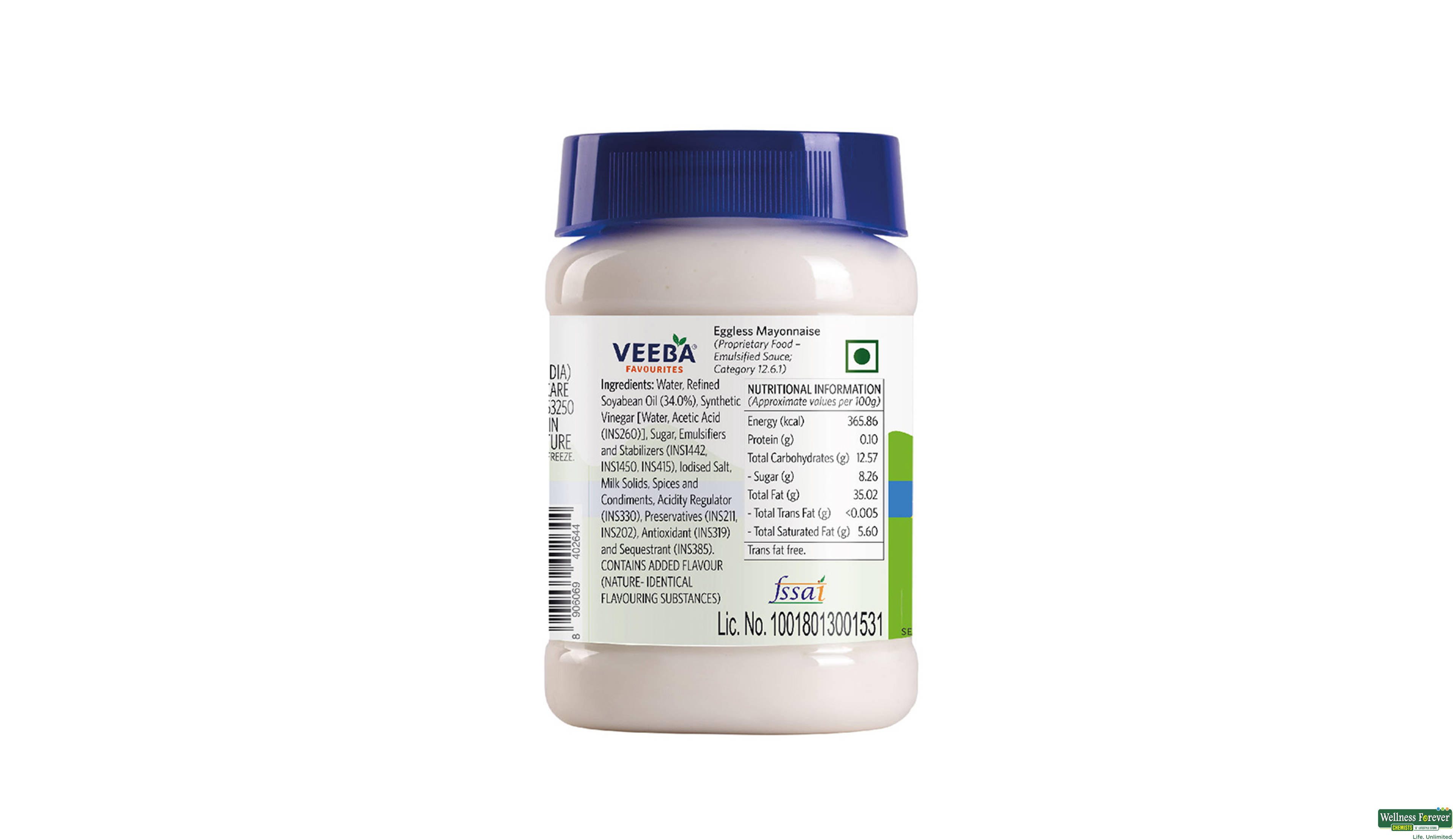 VEEBA MAYONNAISE E/LESS 250GM- 2, 250GM, null