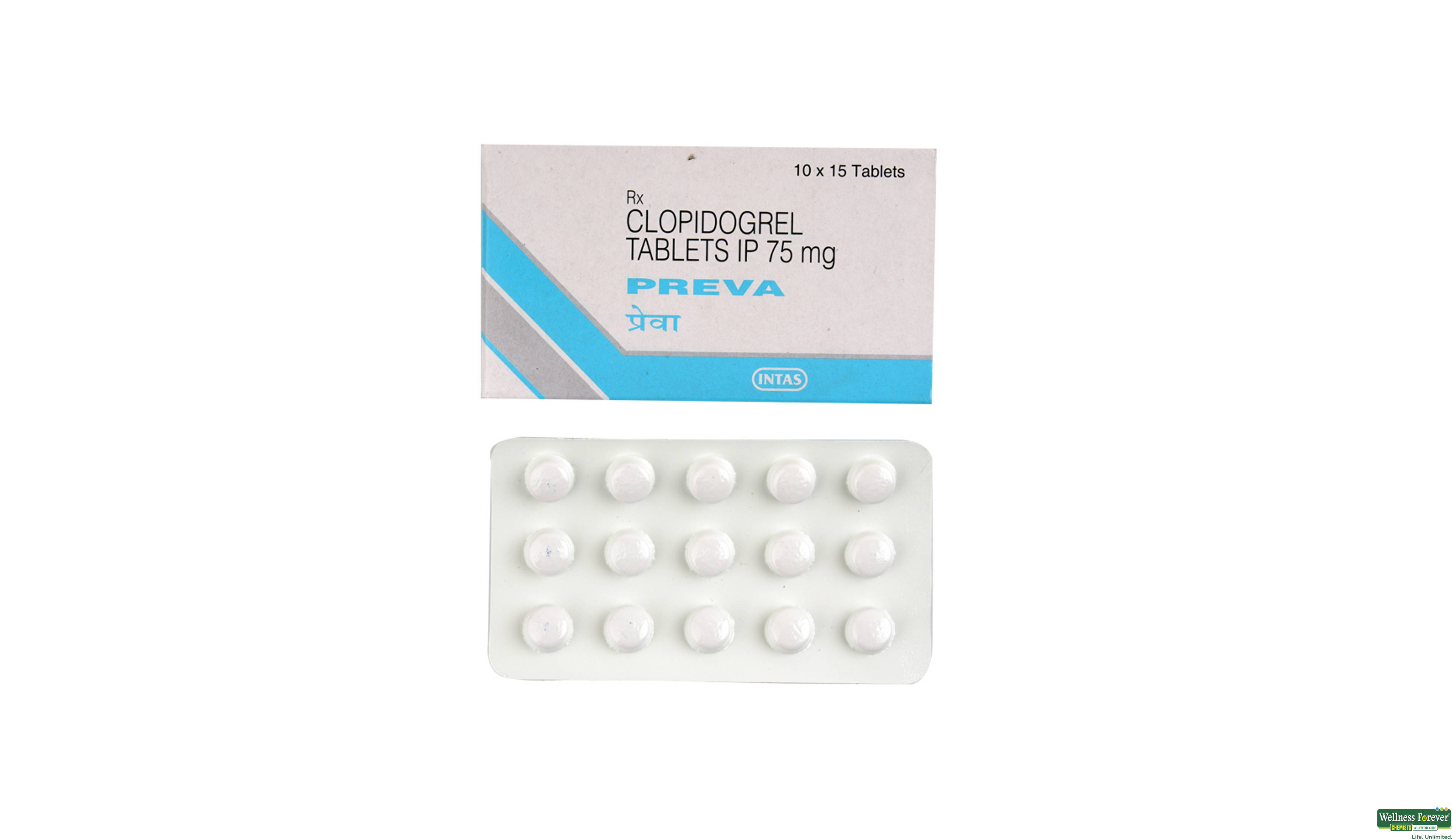 PREVA 75MG 15TAB- 1, 15TAB, 