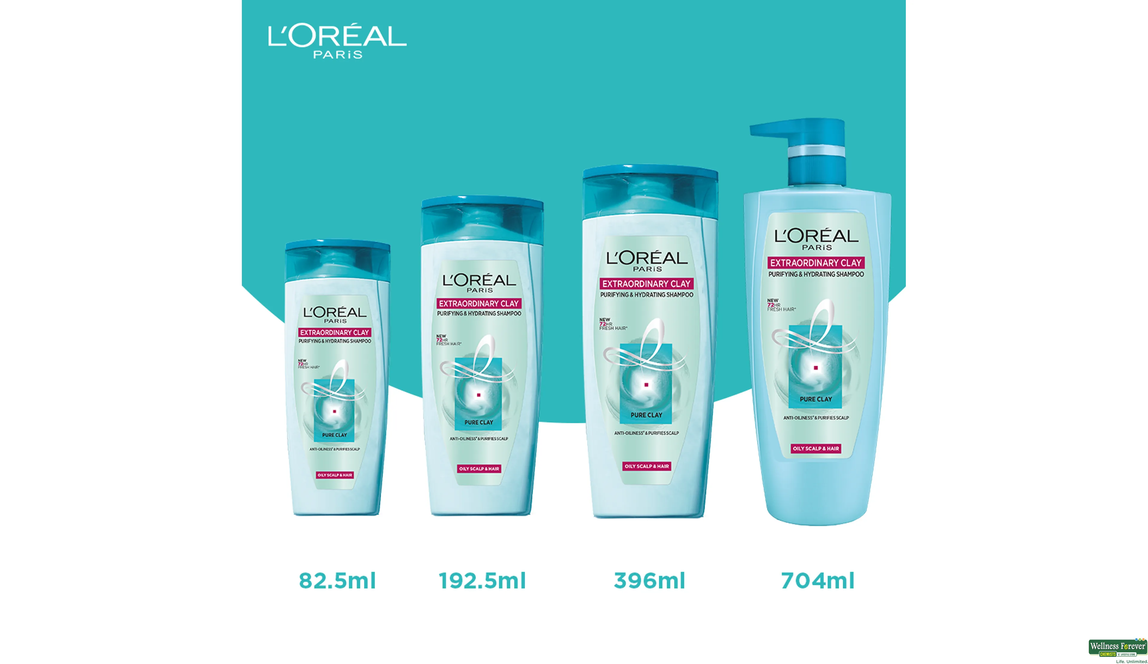 Buy L'Oreal Paris Extraordinary Clay Shampoo, 75 ml Online at Best Prices
