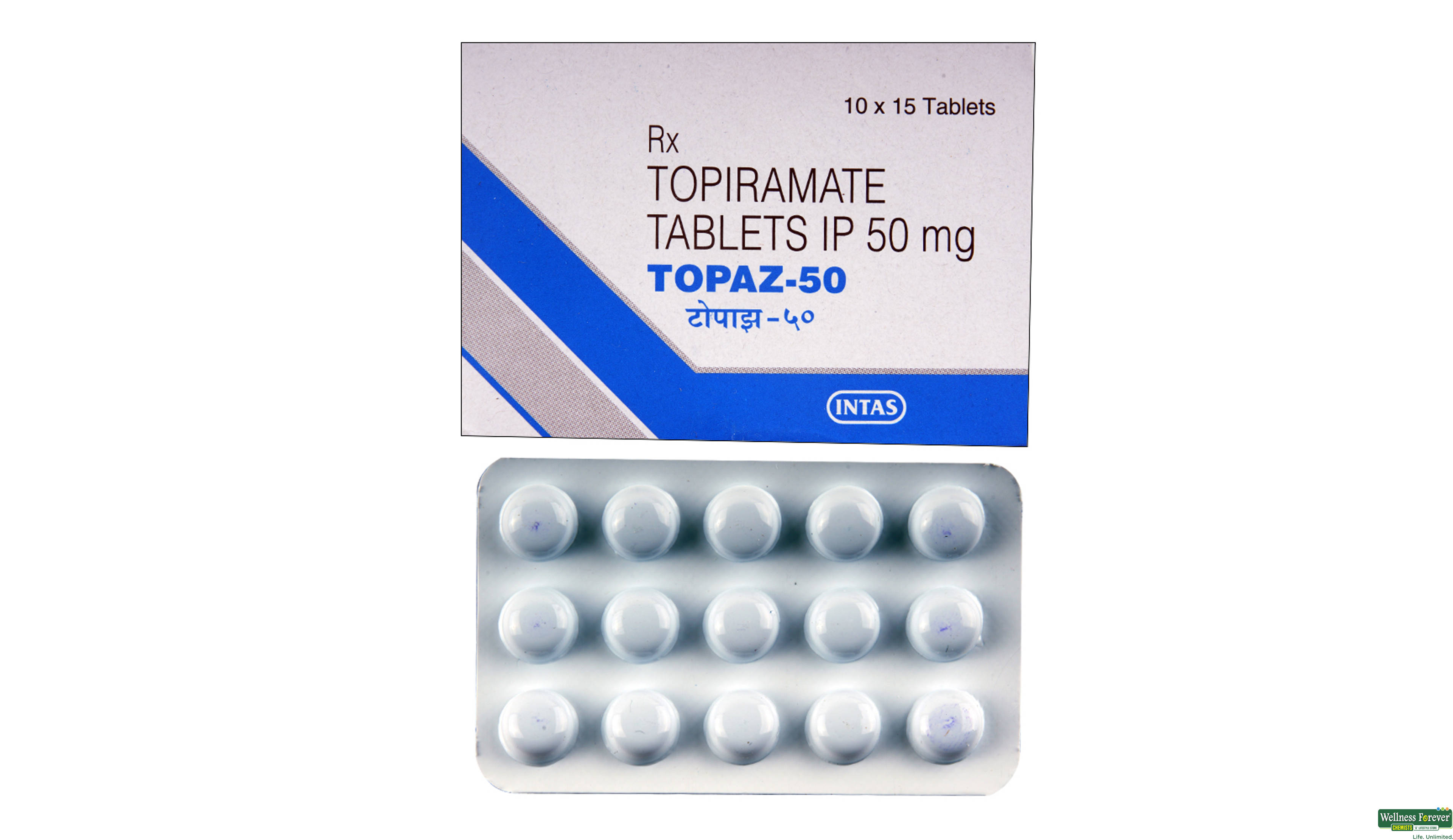 TOPAZ 50MG 15TAB- 1, 15TAB, 