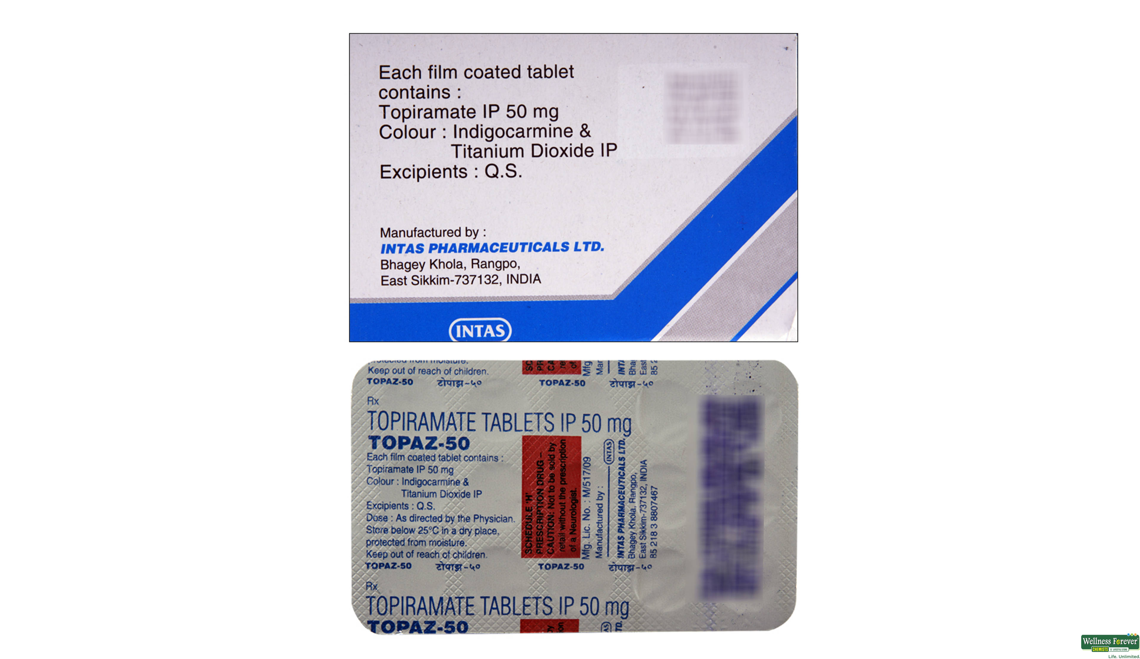 TOPAZ 50MG 15TAB- 2, 15TAB, 