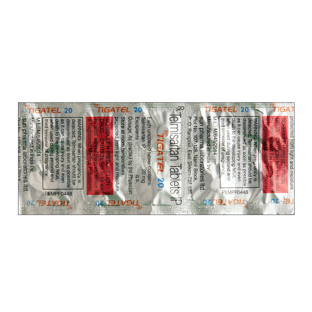 Buy Tigatel 20mg 10 Tablets Online at Best Prices | Wellness Forever