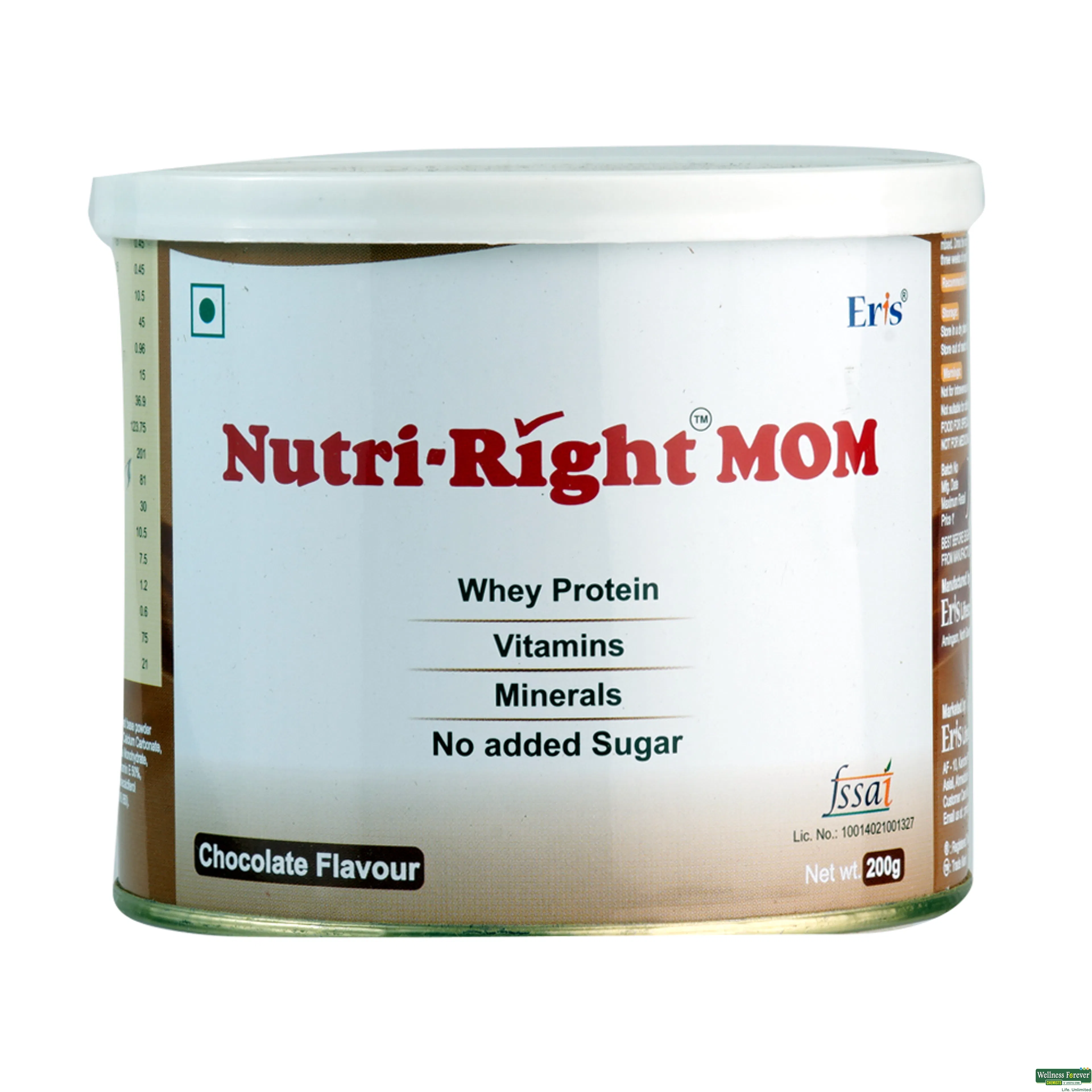 NUTRIRIGHT-MOM S/F CHOC POW 200GM-image