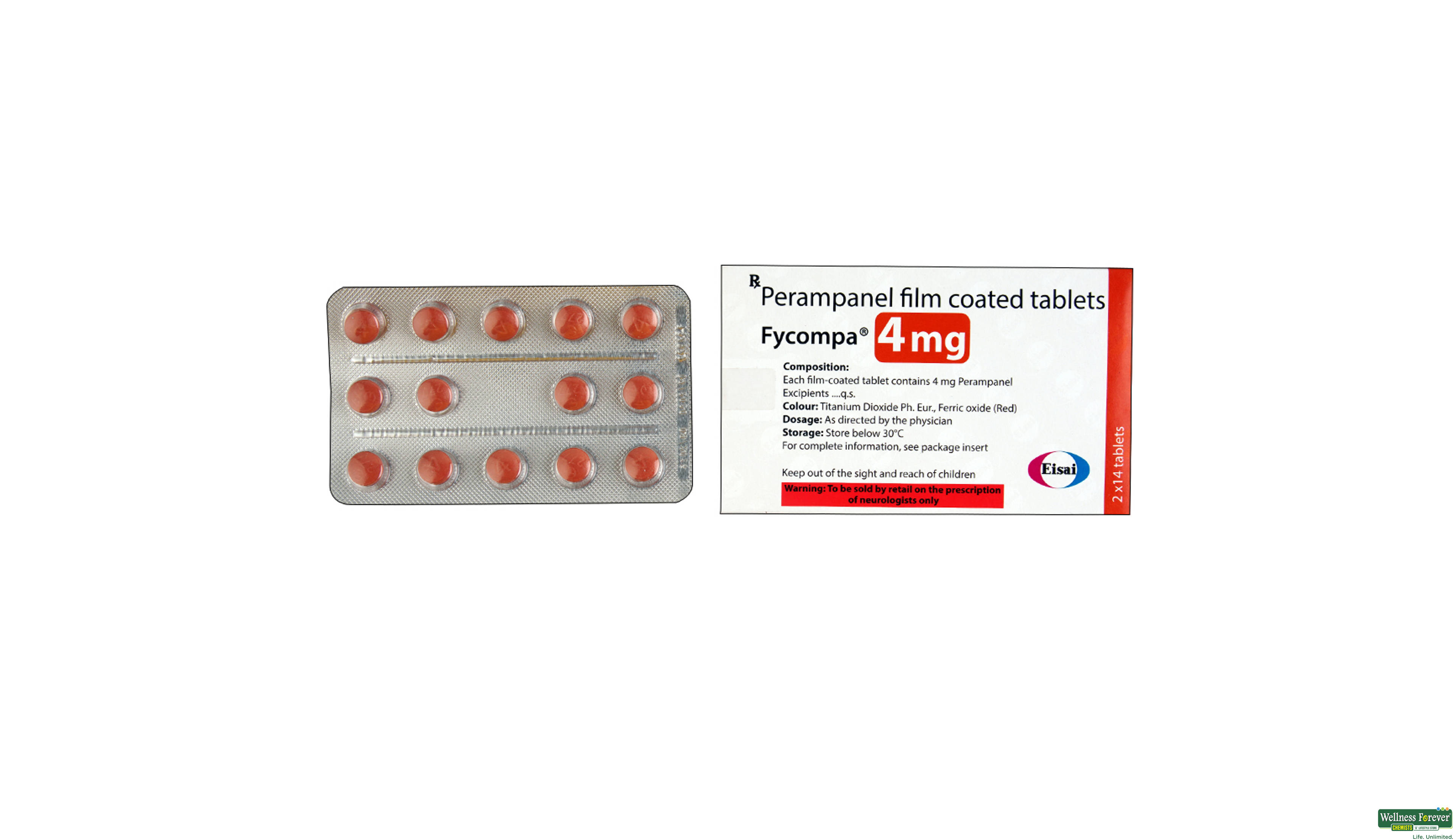 FYCOMPA 4MG 14TAB- 1, 14TAB, 