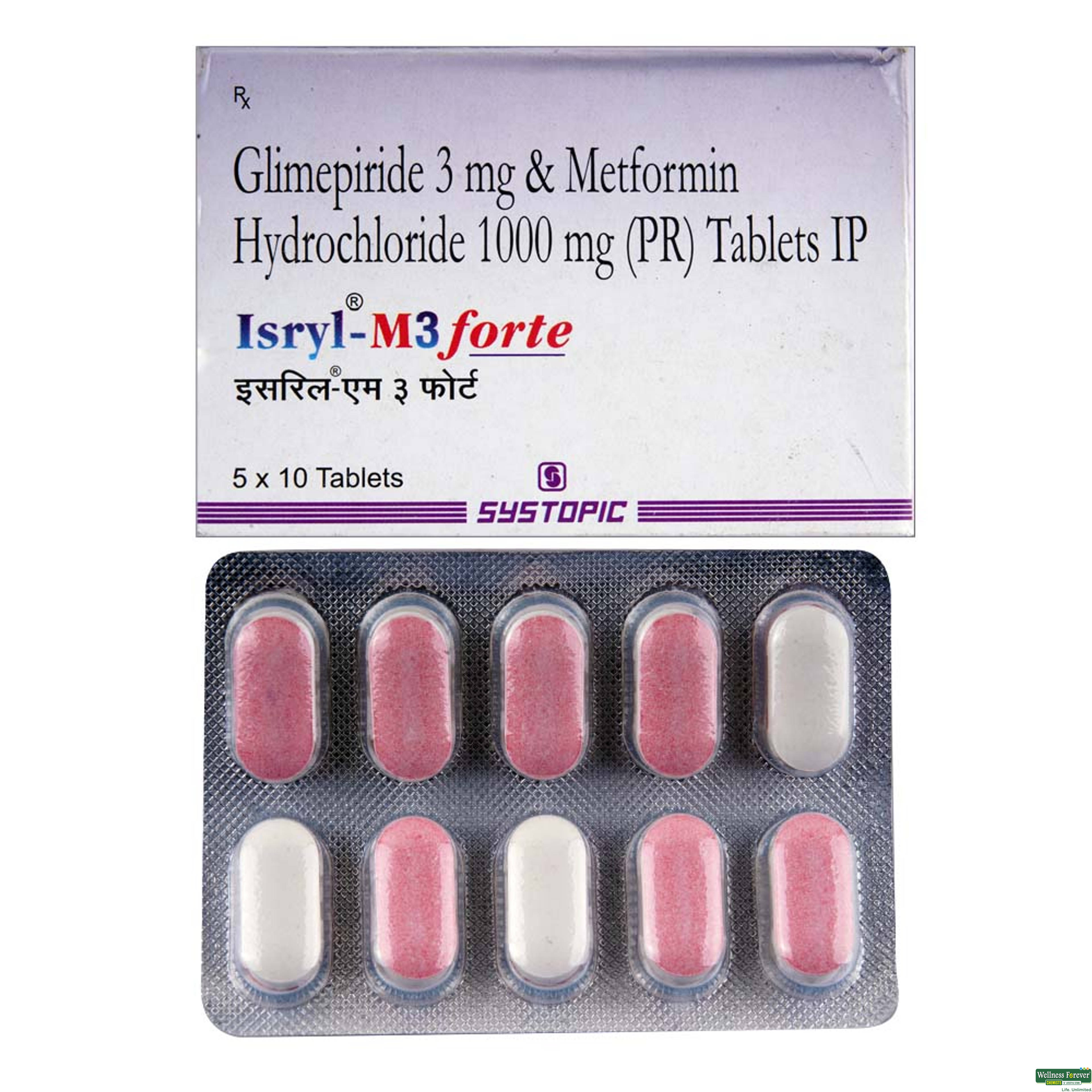 Isryl M3 Forte 10 Tablets-image