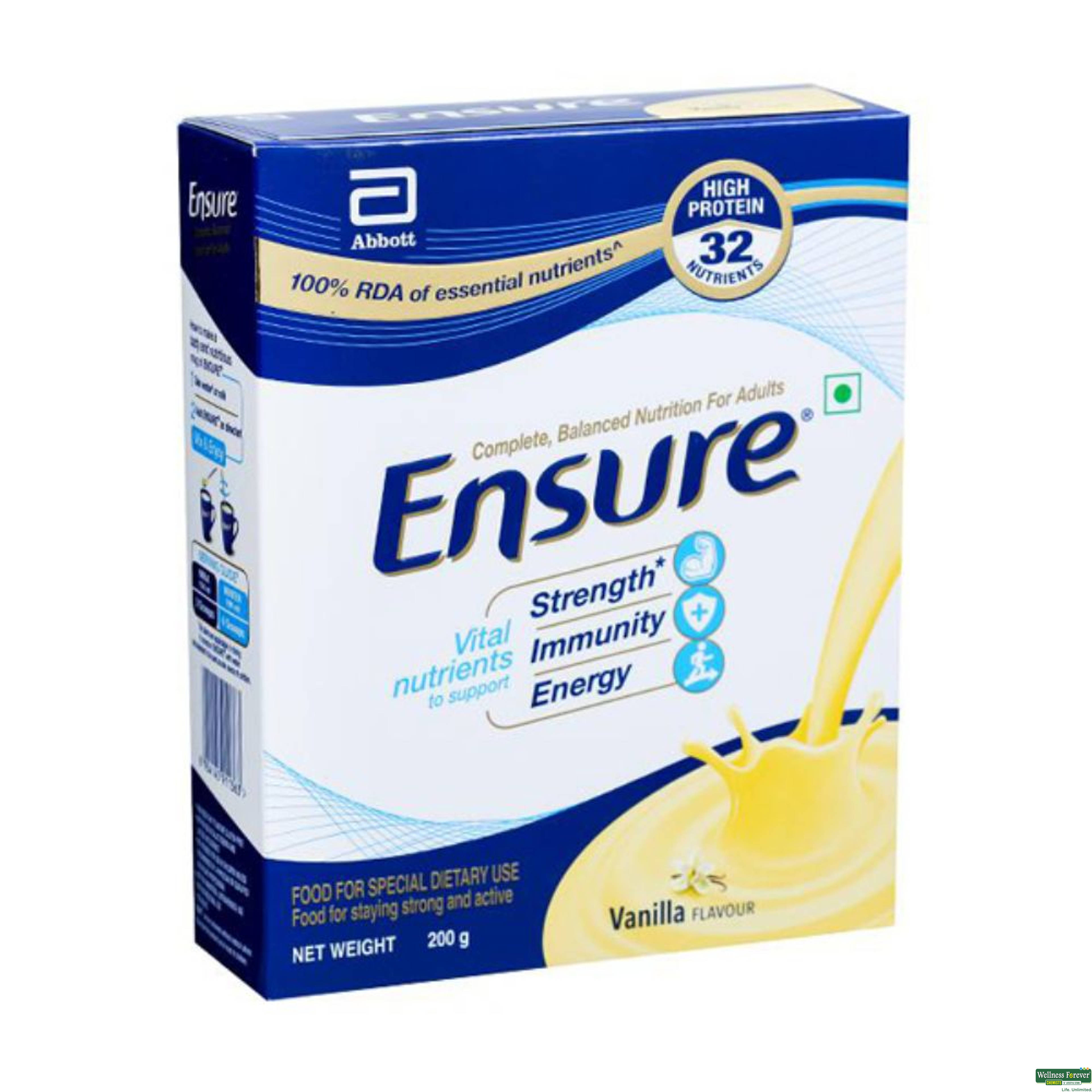 Ensure Chocolate Diabetes Care Powder Refill 200g-image