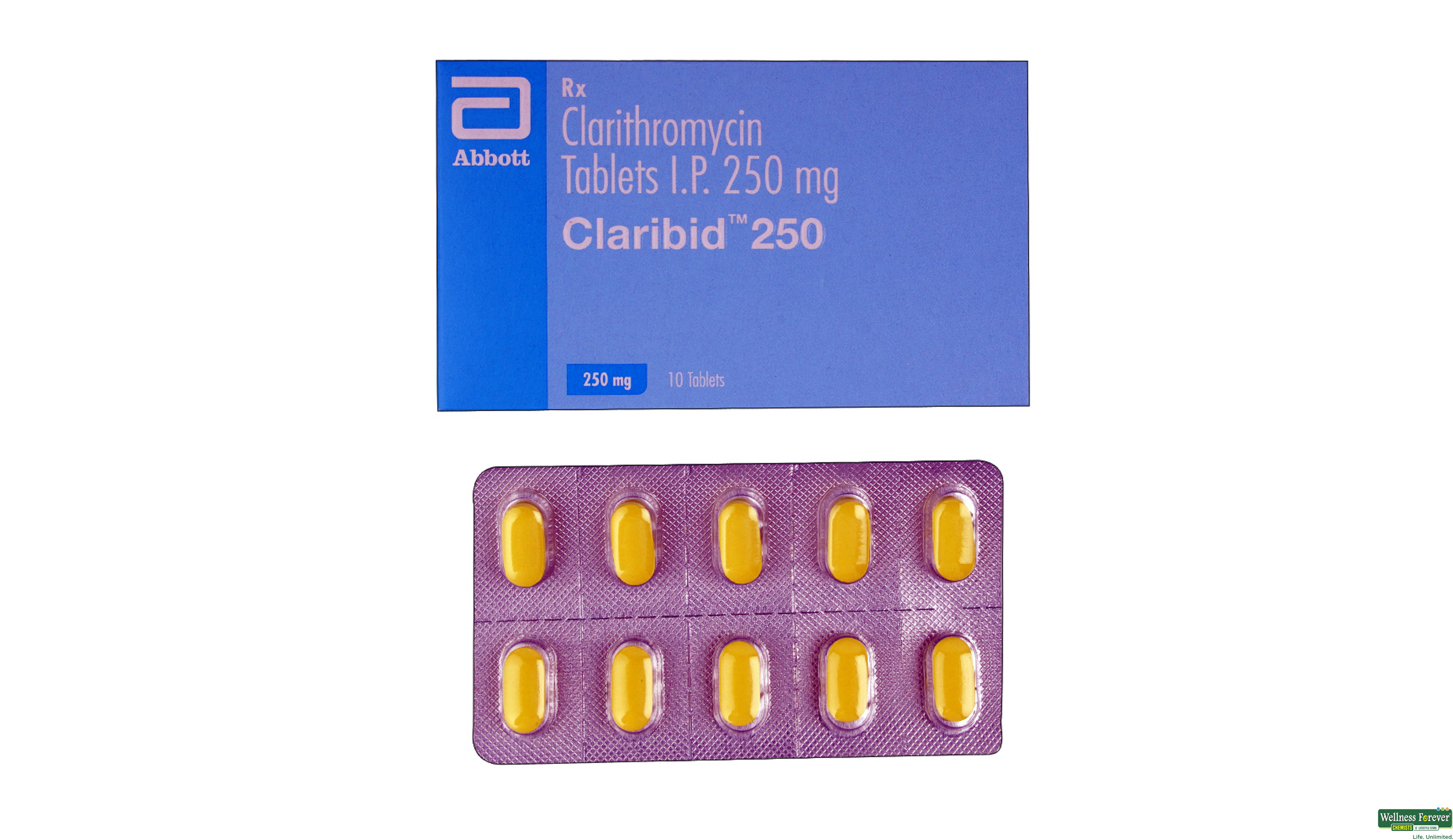 CLARIBID 250MG 10TAB- 1, 10TAB, 