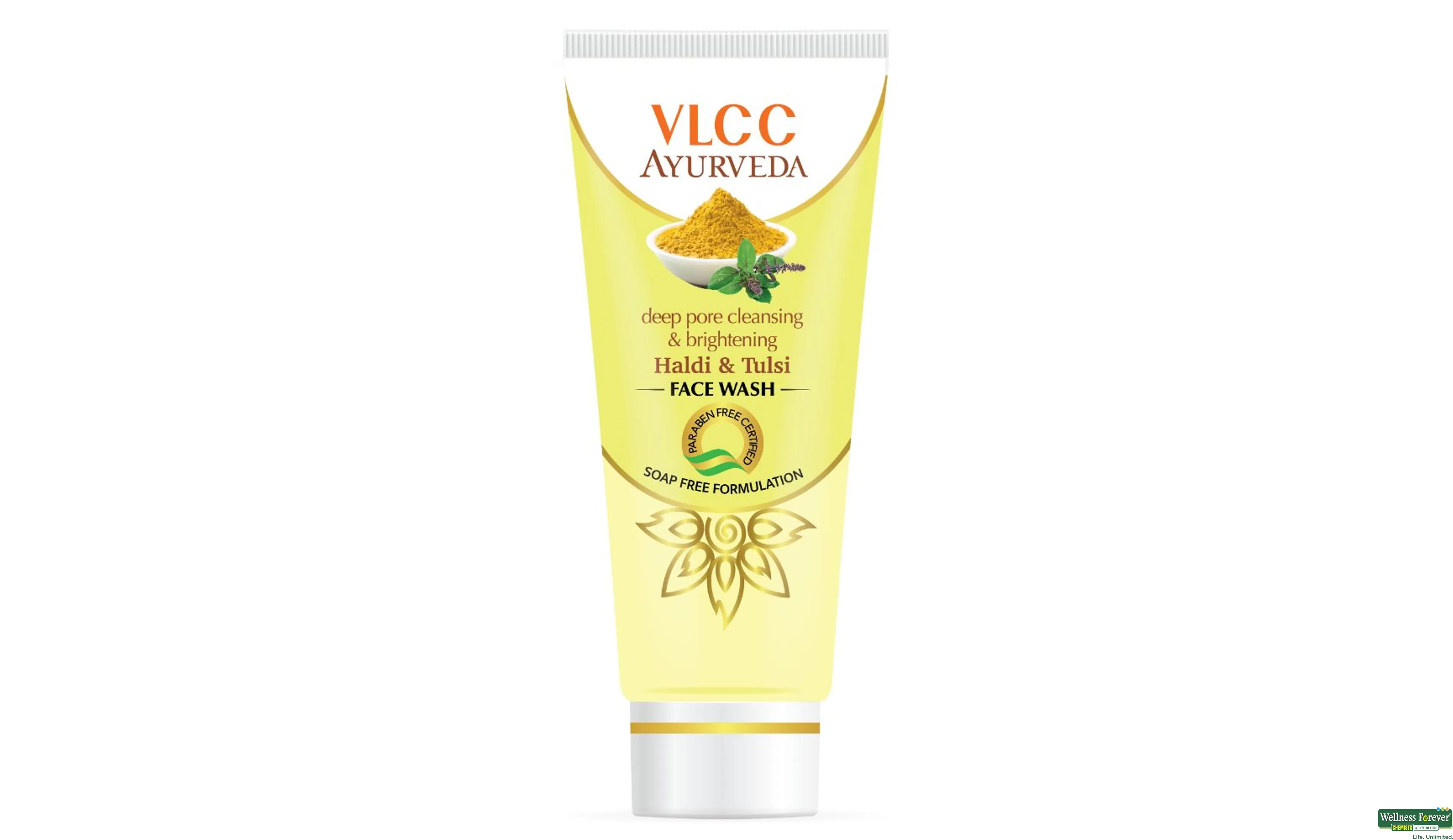 VLCC A/VEDA F/WASH HALDI/TULSI 100ML- 1, 100ML, null