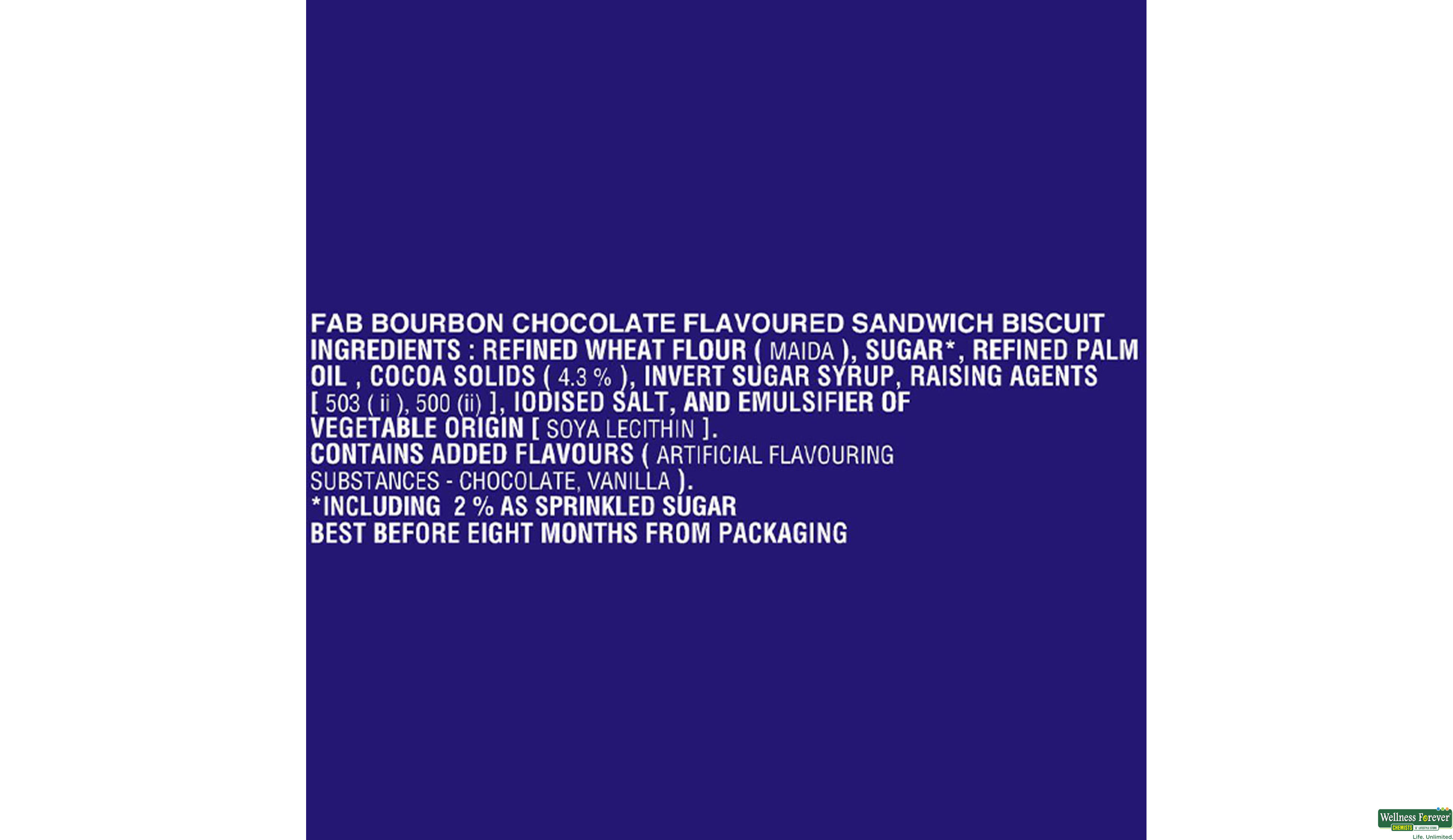PARLE BISC FAB BOURBON 60GM- 3, 60GM, null