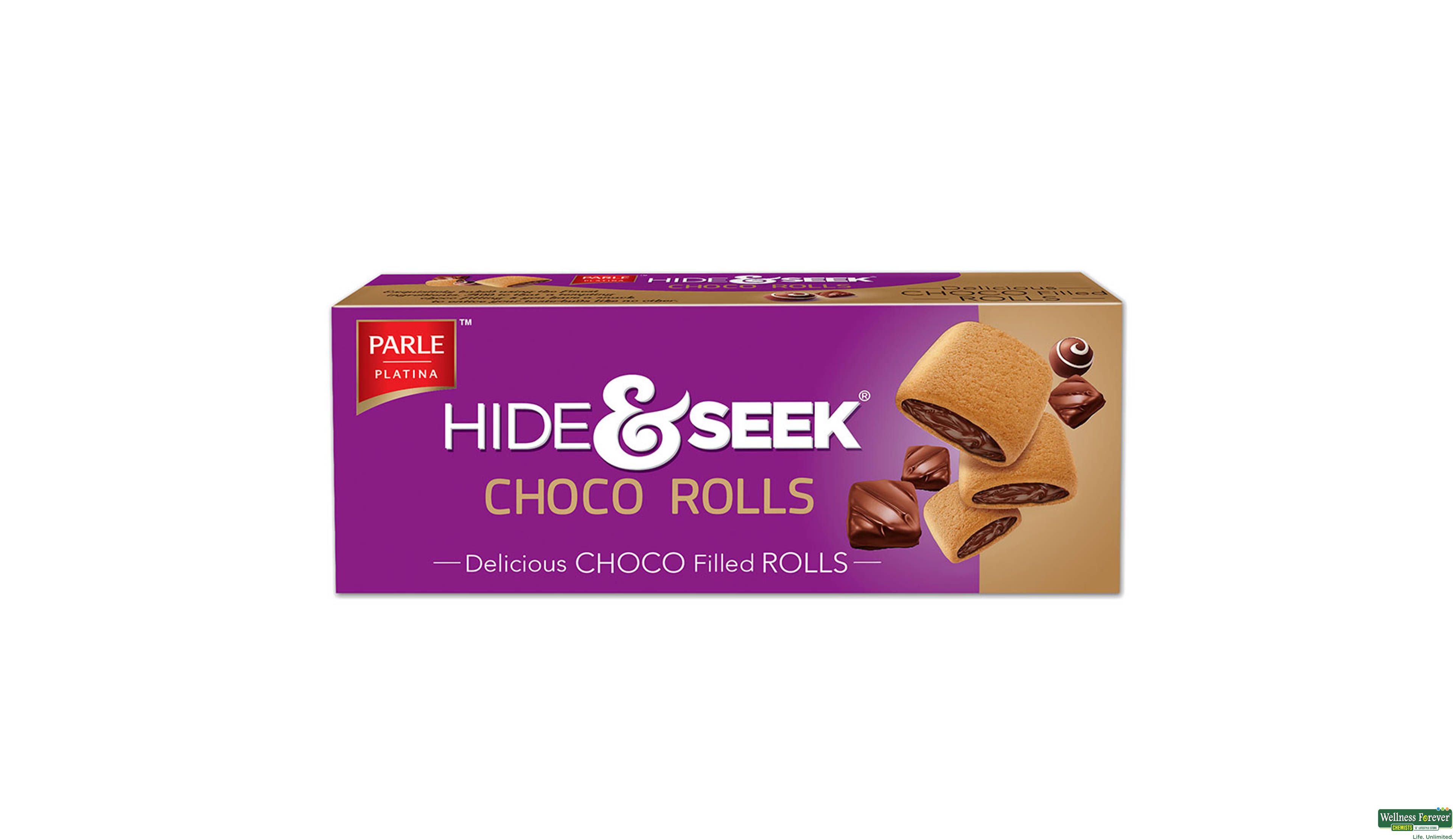 PARLE BISC HIDESEEK CHOC ROLLS 75GM- 1, 75GM, 