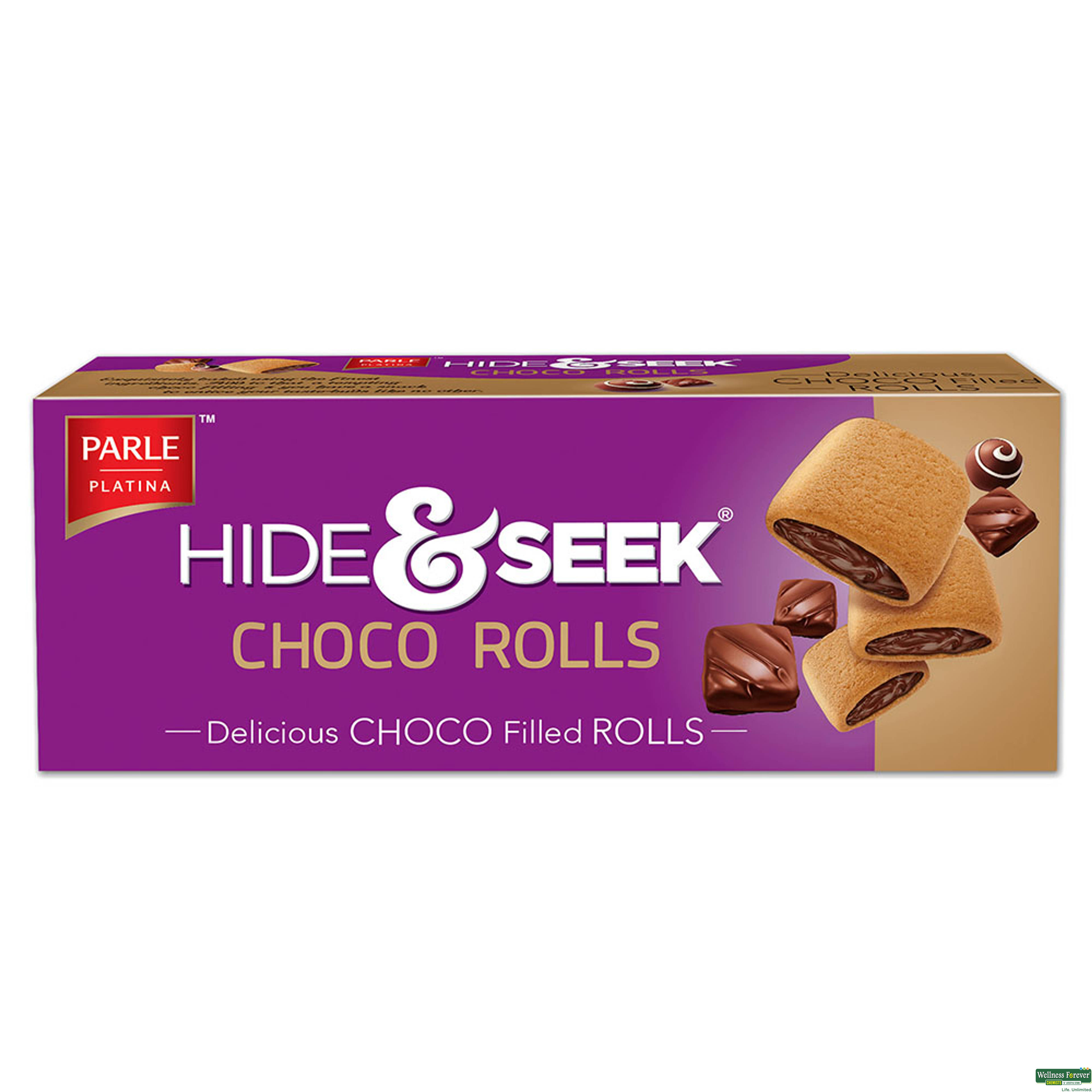 PARLE BISC HIDESEEK CHOC ROLLS 75GM-image