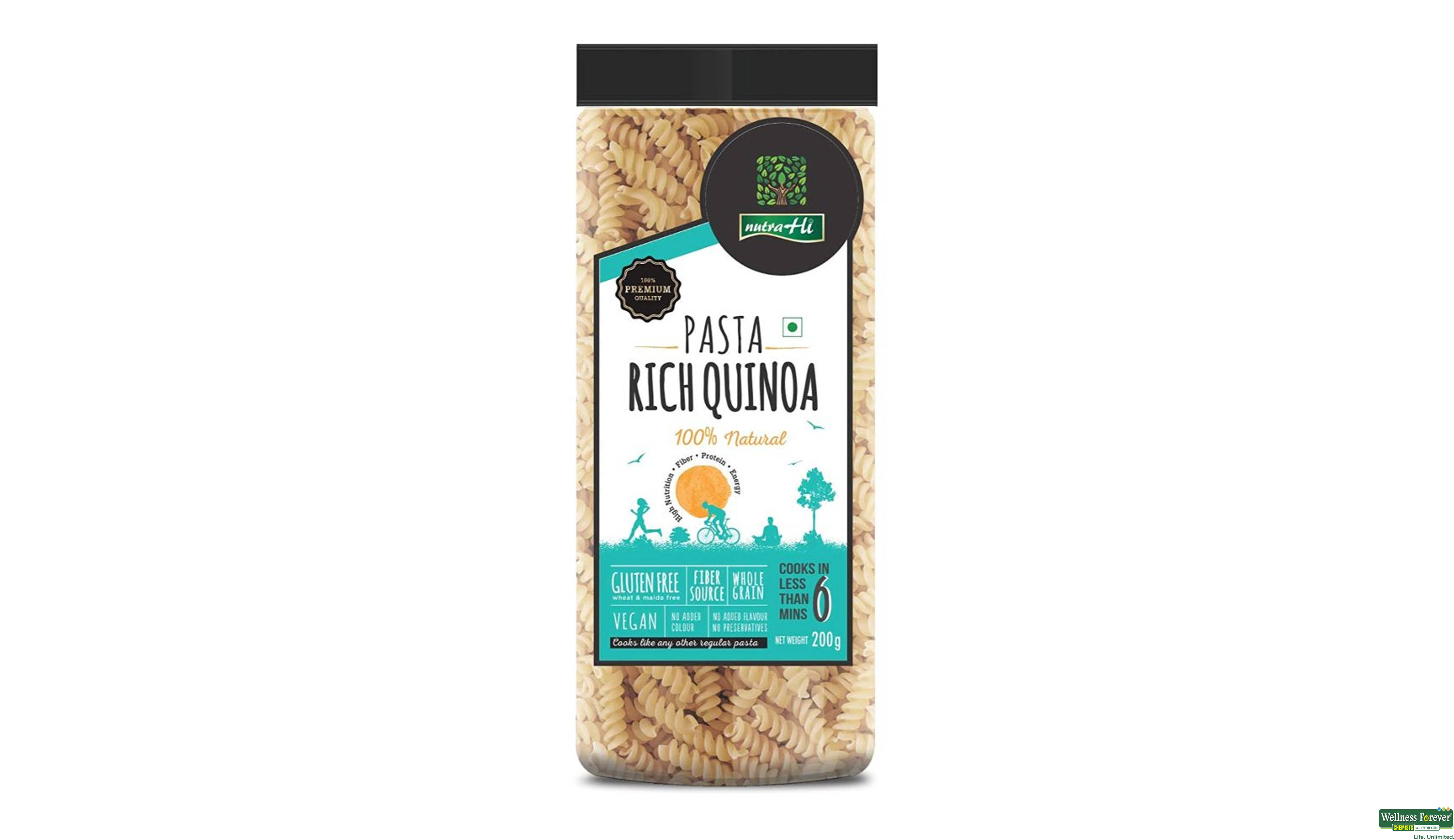 NUTRA HI QUINOA PASTA 200GM- 1, 200GM, 