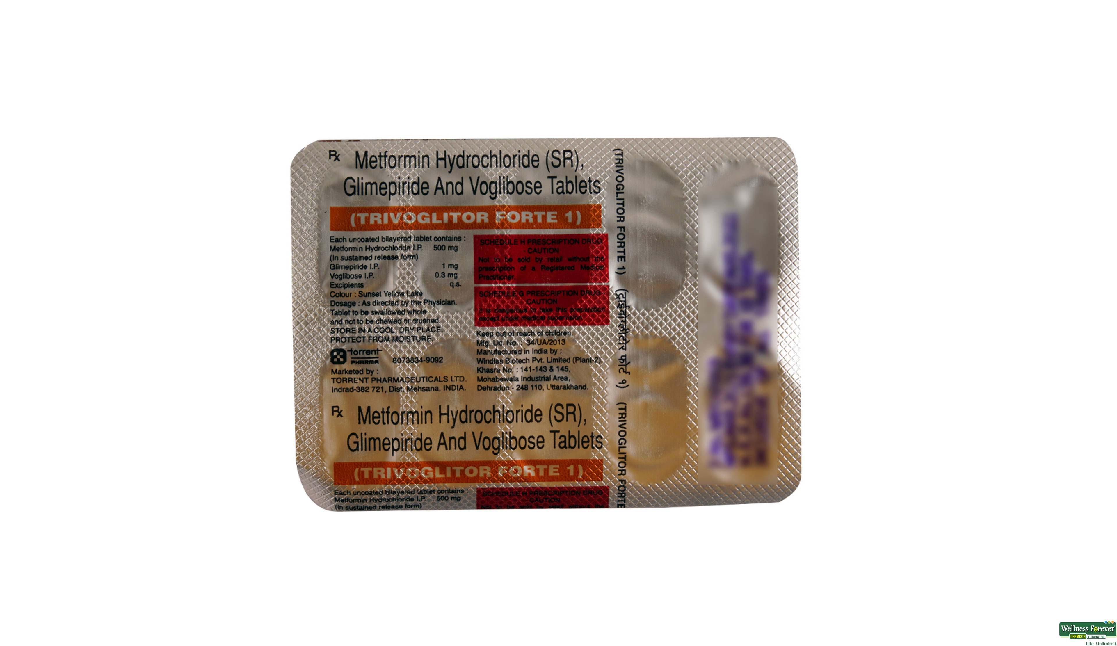 TRIVOGLITOR-FORTE 1MG 10TAB- 2, 10TAB, 