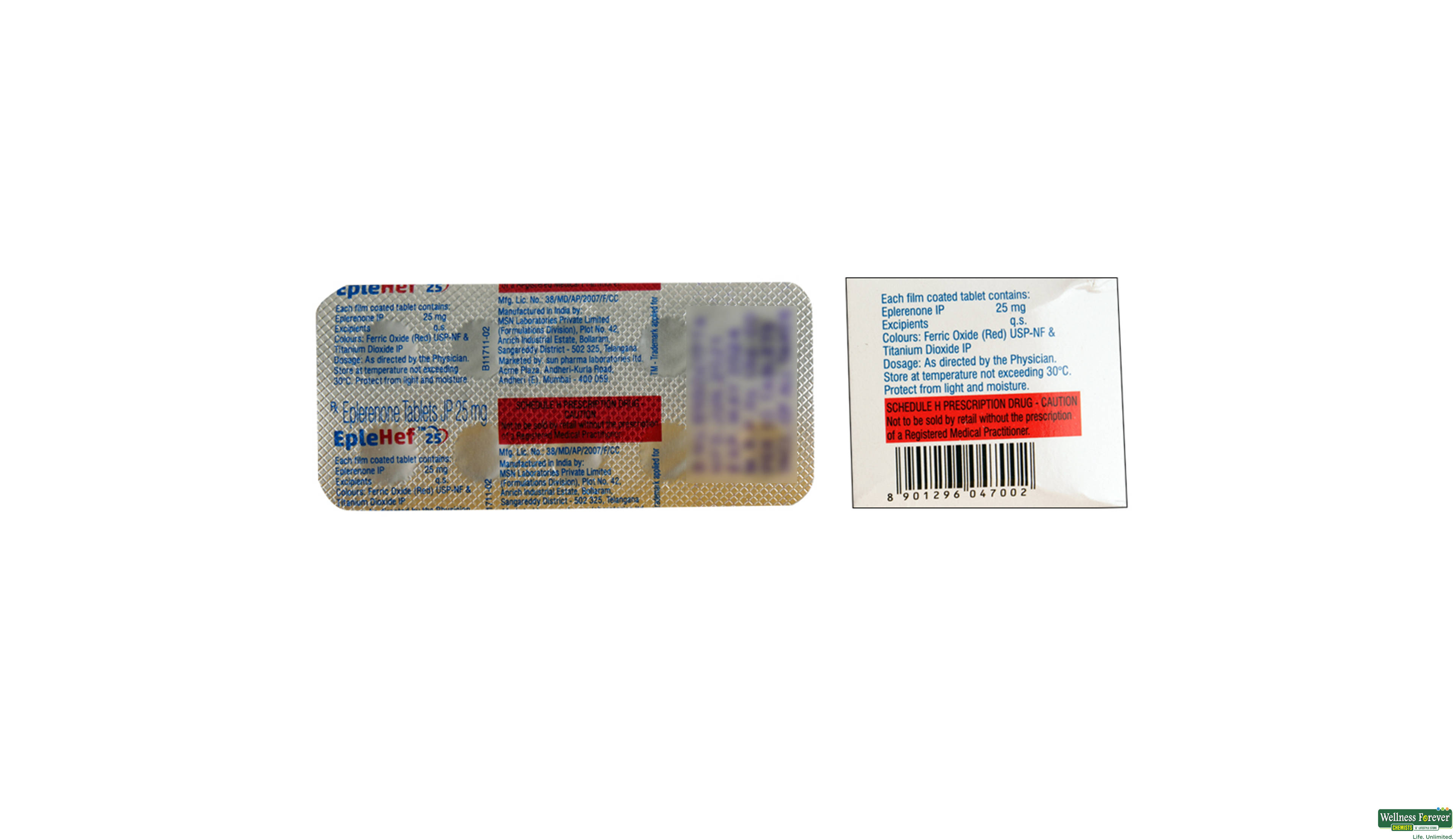 EPLEHEF 25MG 10TAB- 2, 10TAB, 