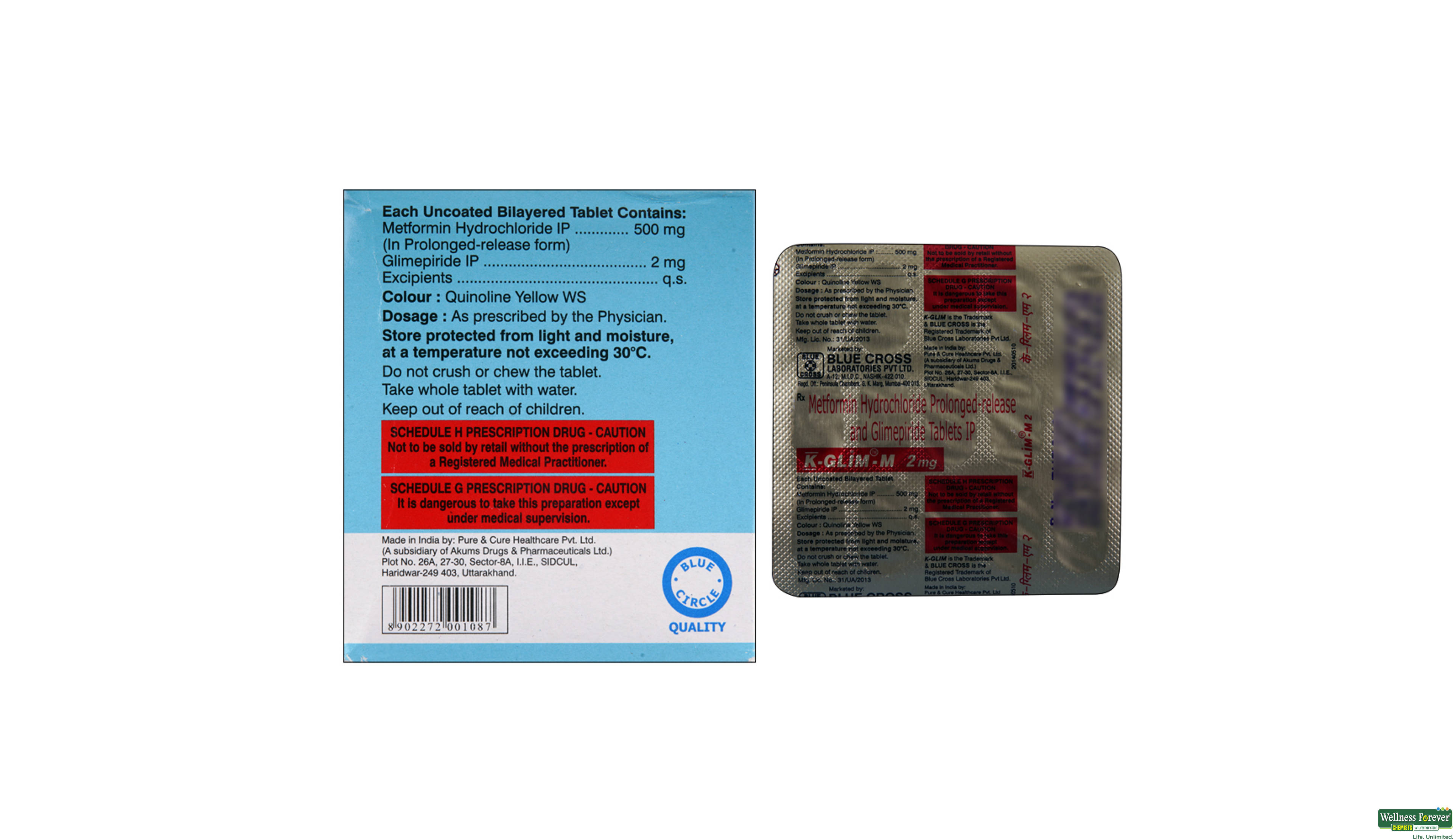 K-GLIM-M 2MG 15TAB- 2, 15TAB, 