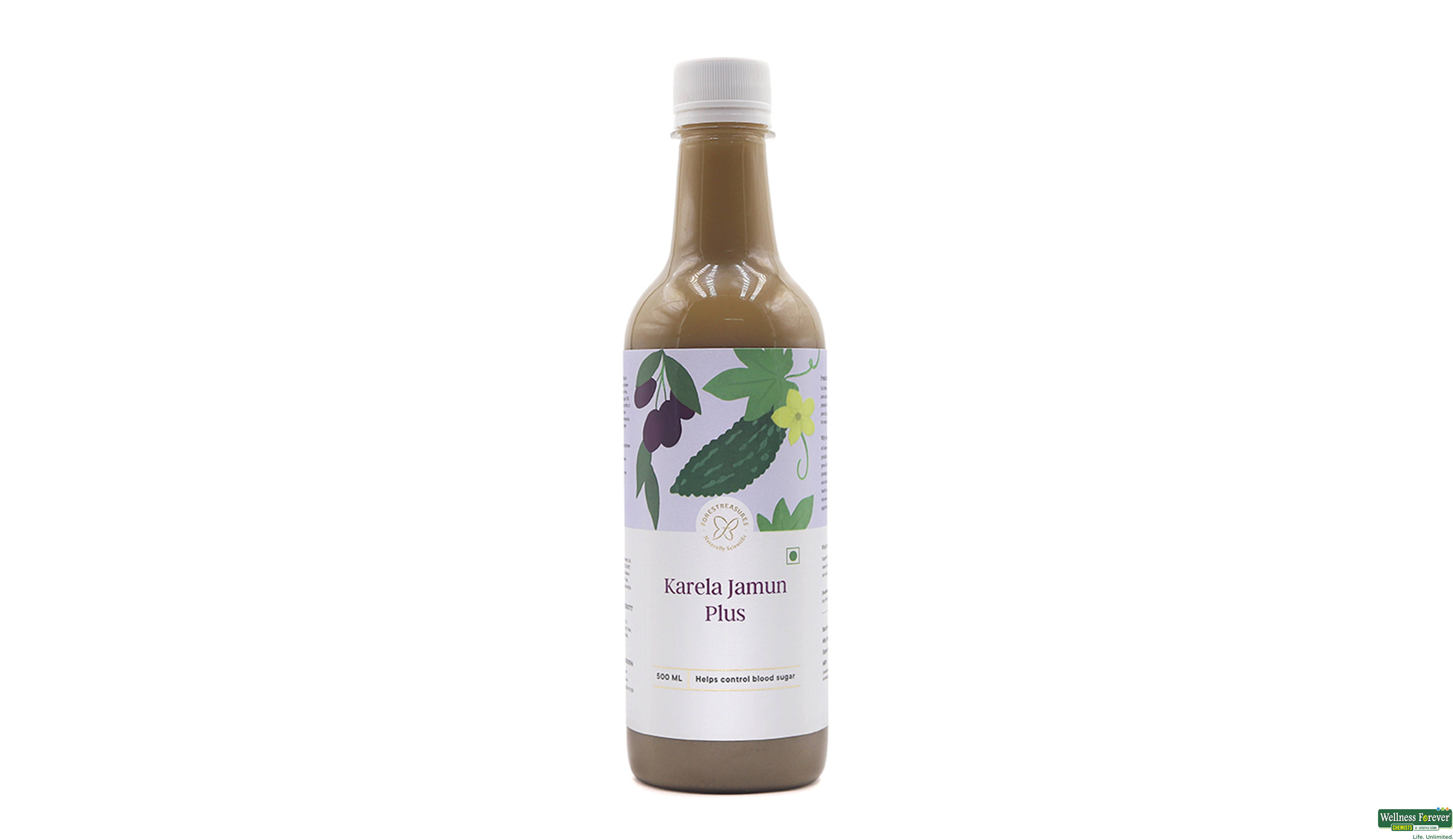 FORESTREASURES JUICE KARELA JAMUN 500ML- 2, 500ML, 