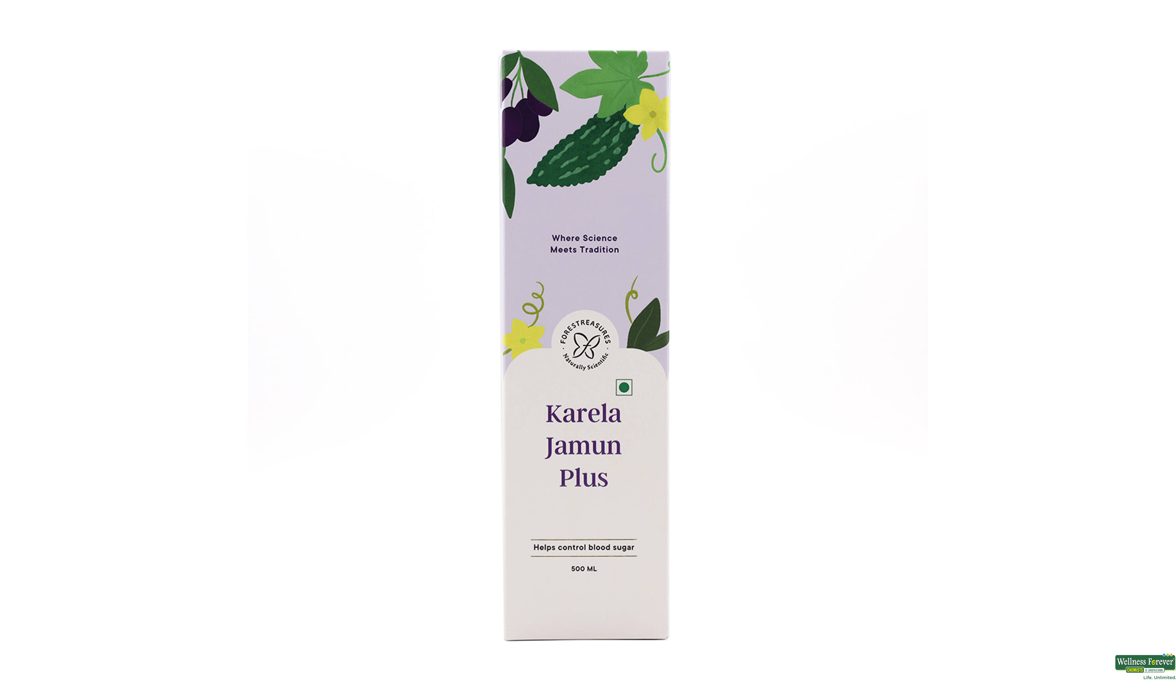 FORESTREASURES JUICE KARELA JAMUN 500ML- 3, 500ML, 