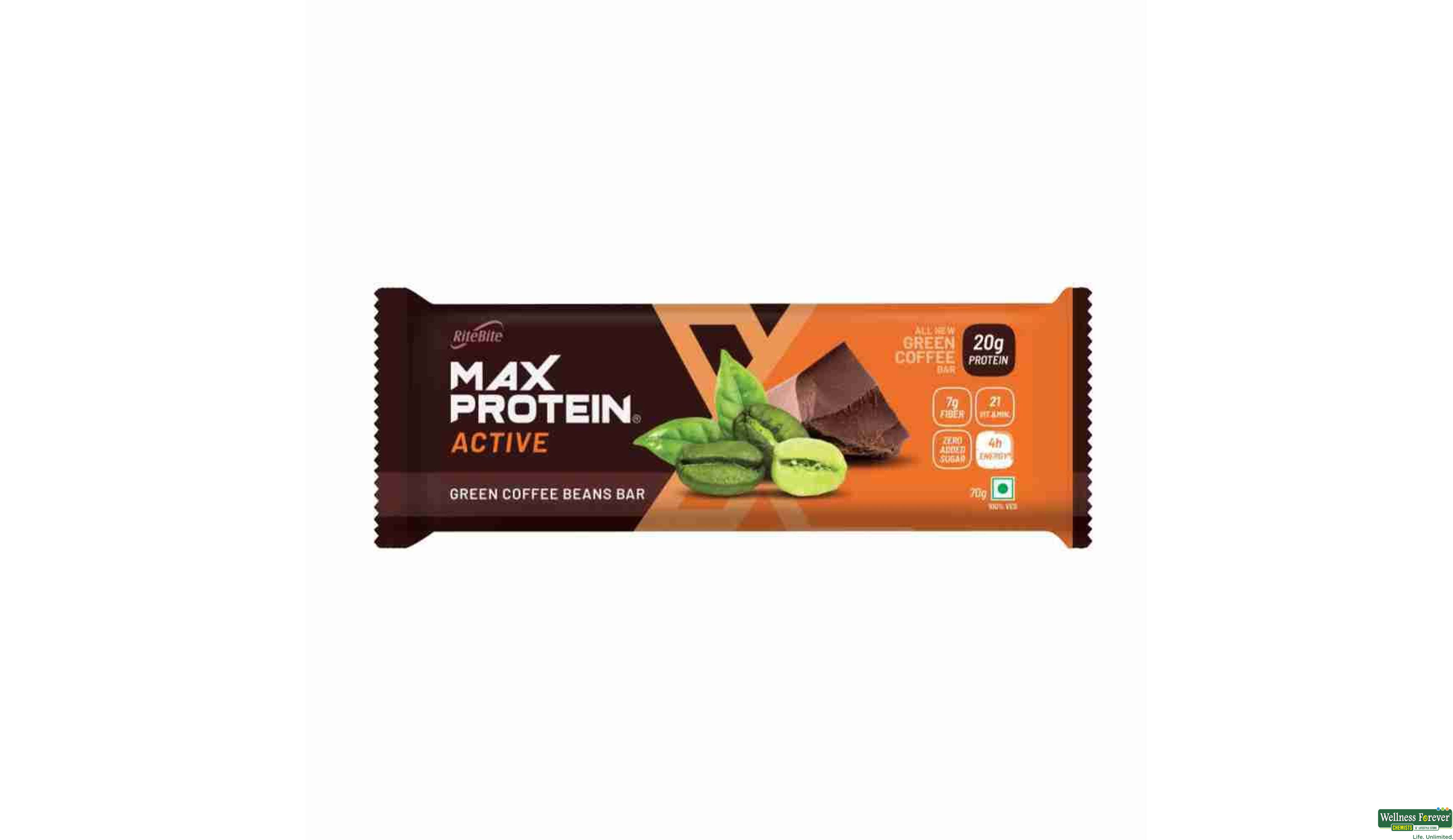 RITE B MAX PROTEIN GREEN COFFEE BEANS- 1, 70GM, null