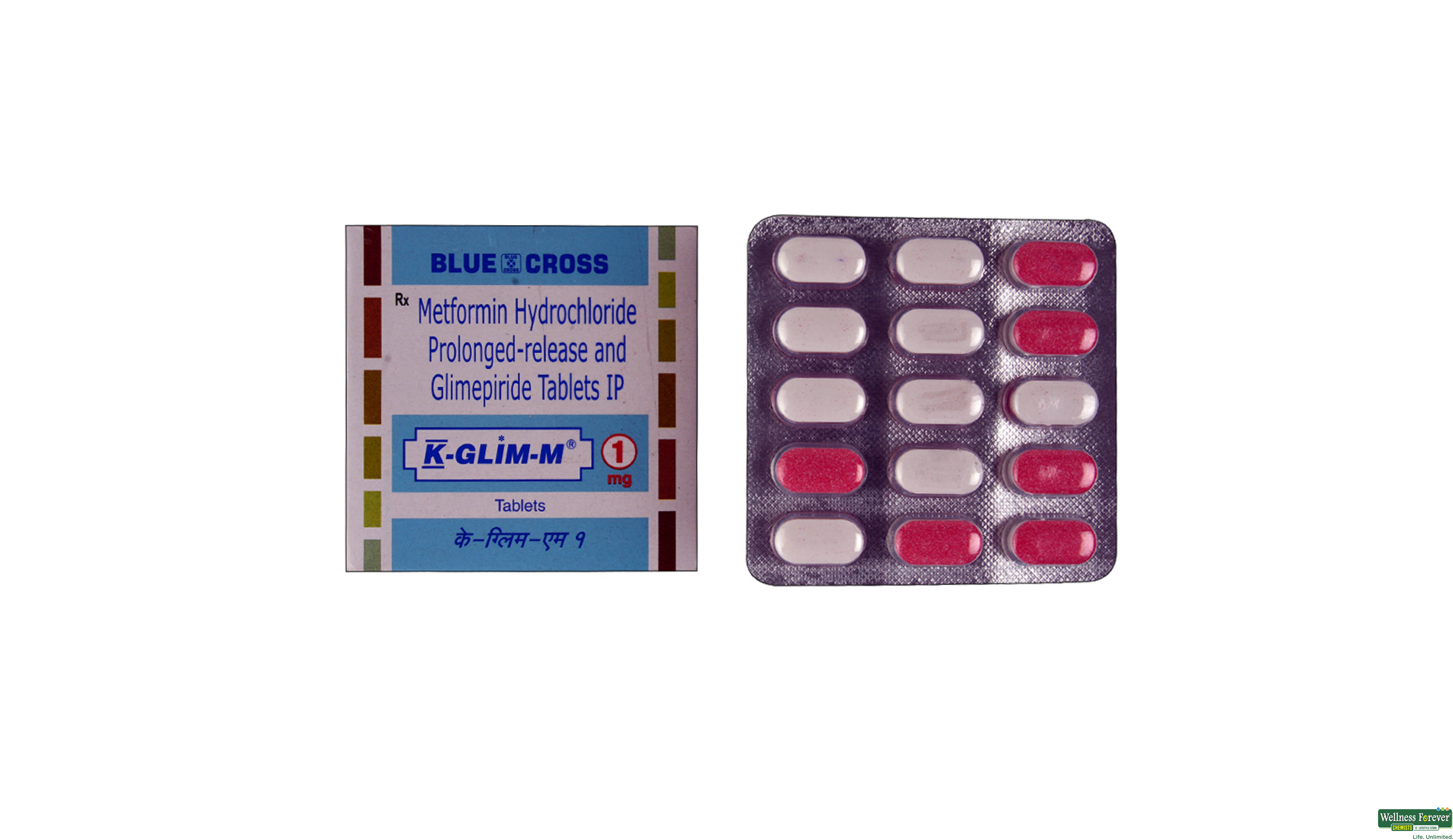 K-GLIM-M 1MG 15TAB- 1, 15TAB, 
