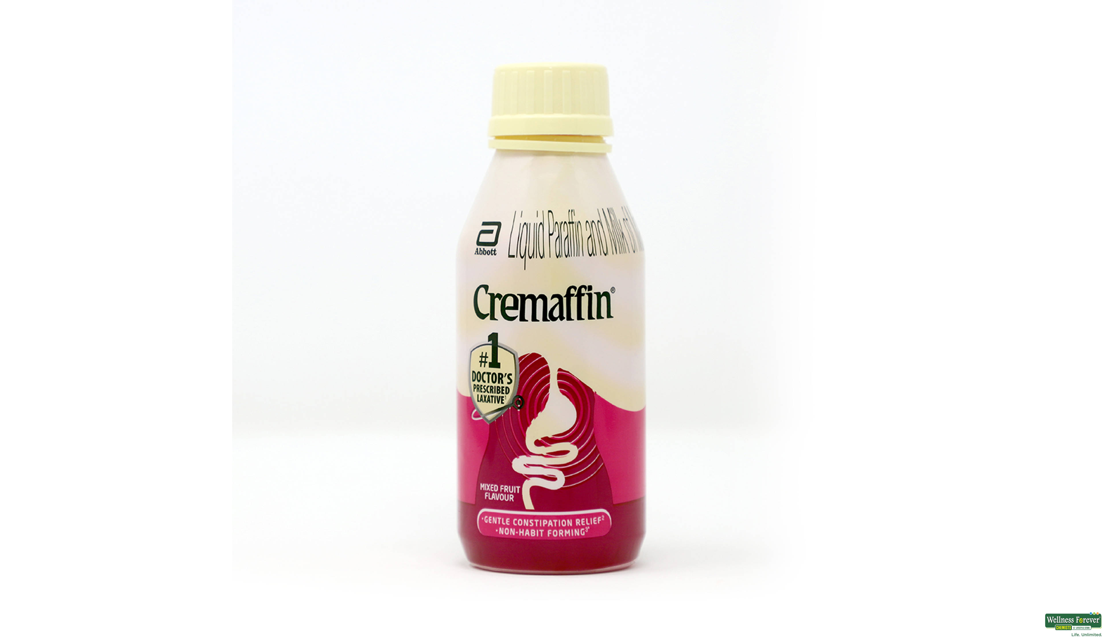 CREMAFFIN MIXFRUIT SYP 225ML- 1, 225ML, •Relieves Constipation: Helps you go more regularly without causing discomfort.

•Pleasant to Take: The fruity flavor makes it easier to consume.

•Gentle Formula: Works softly, making it suitable for regular use.
