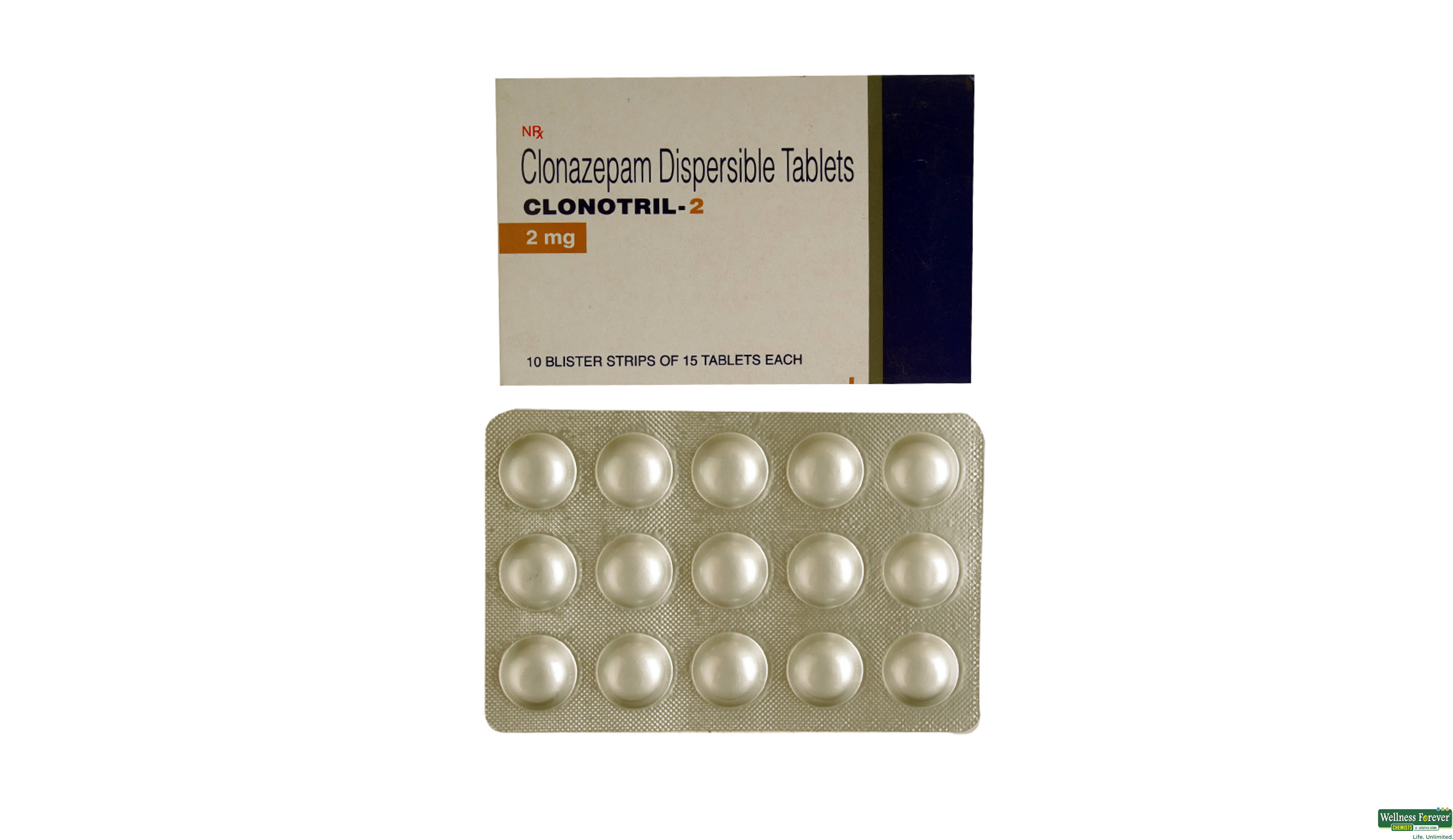 CLONOTRIL 2MG 15TAB- 1, 15TAB, 