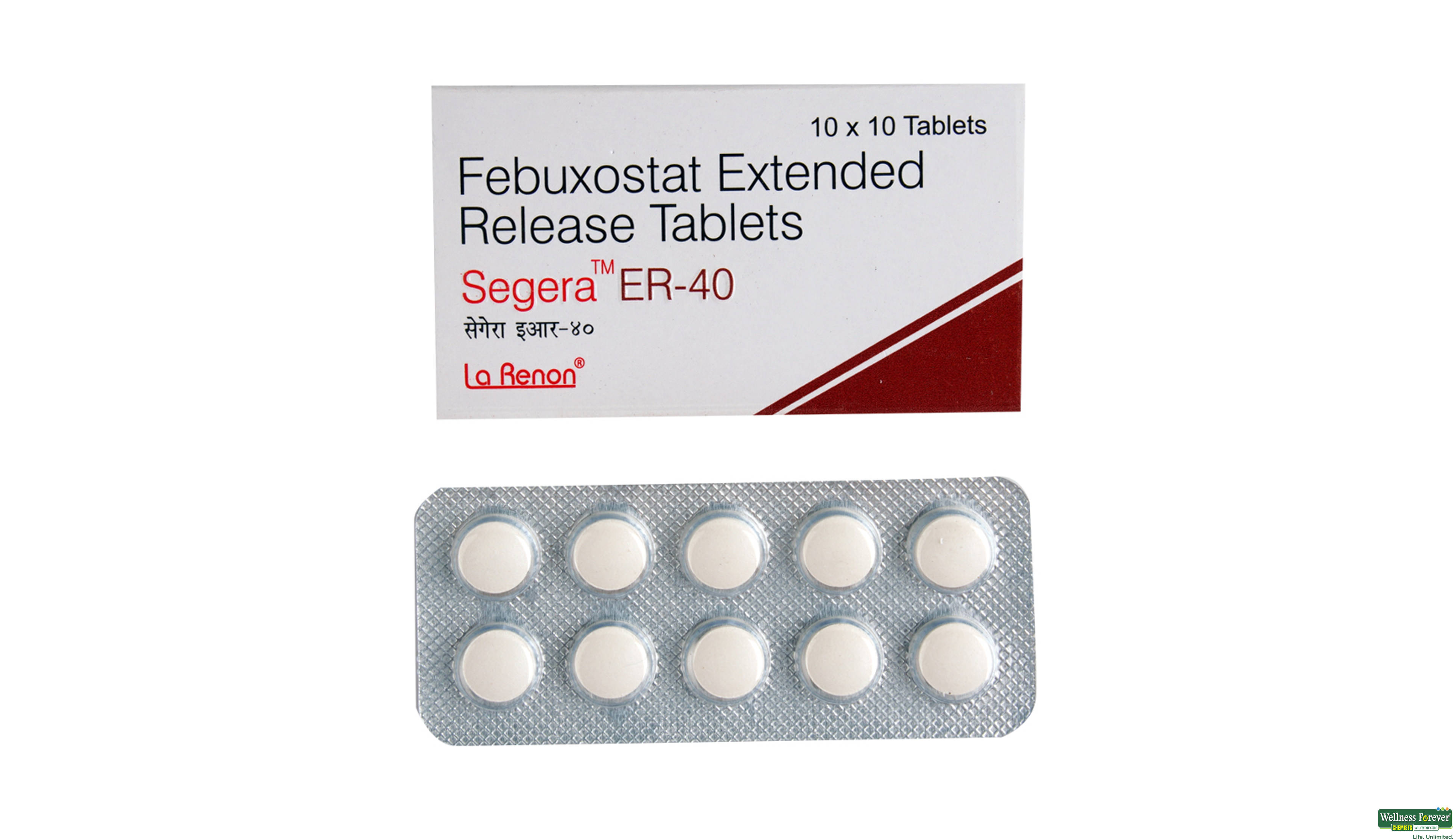 SEGERA-ER 40MG 10TAB- 1, 10TAB, 