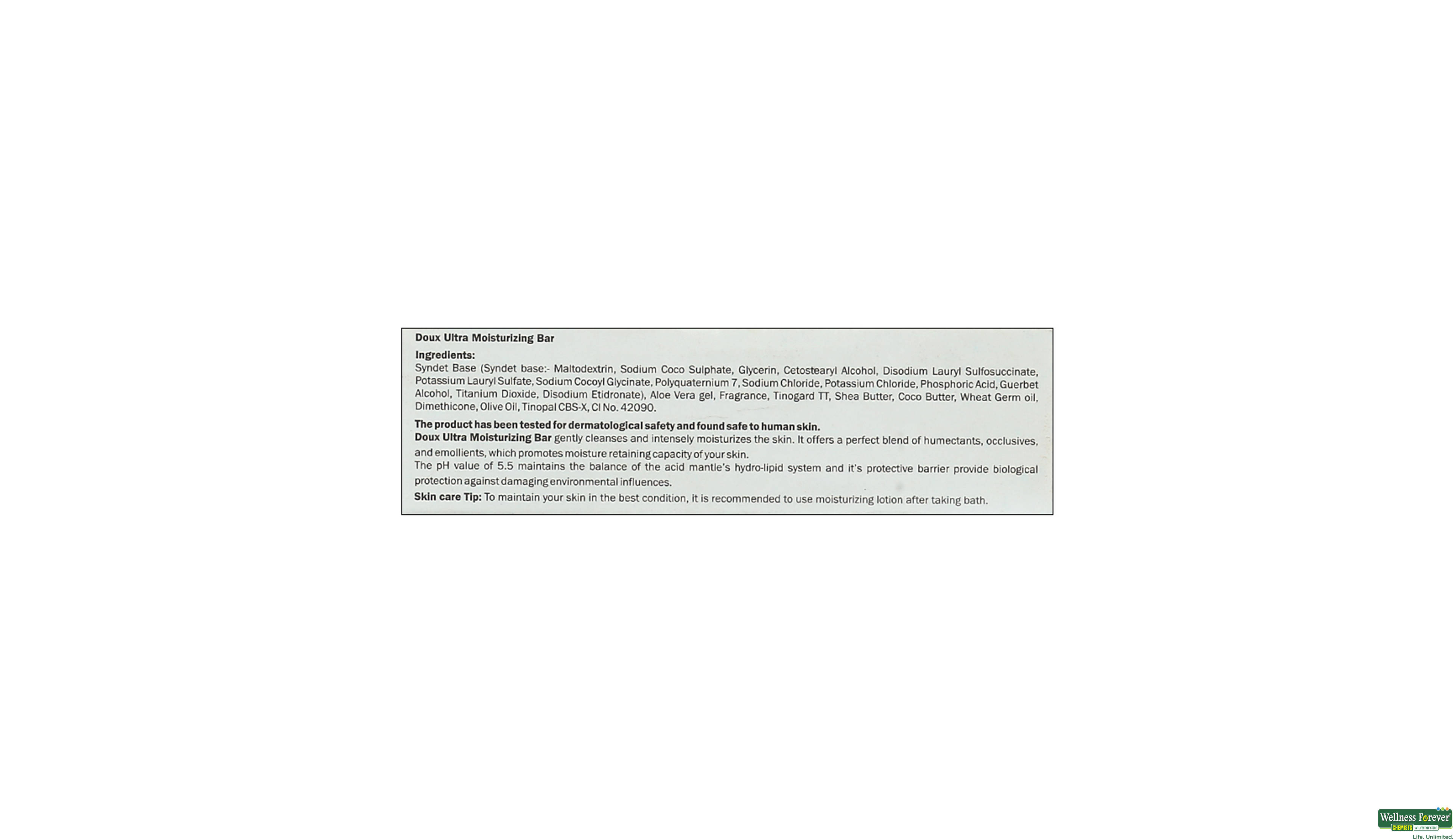 DOUX BAR ULTRA MOISTURIZING 75GM- 2, 75GM, 