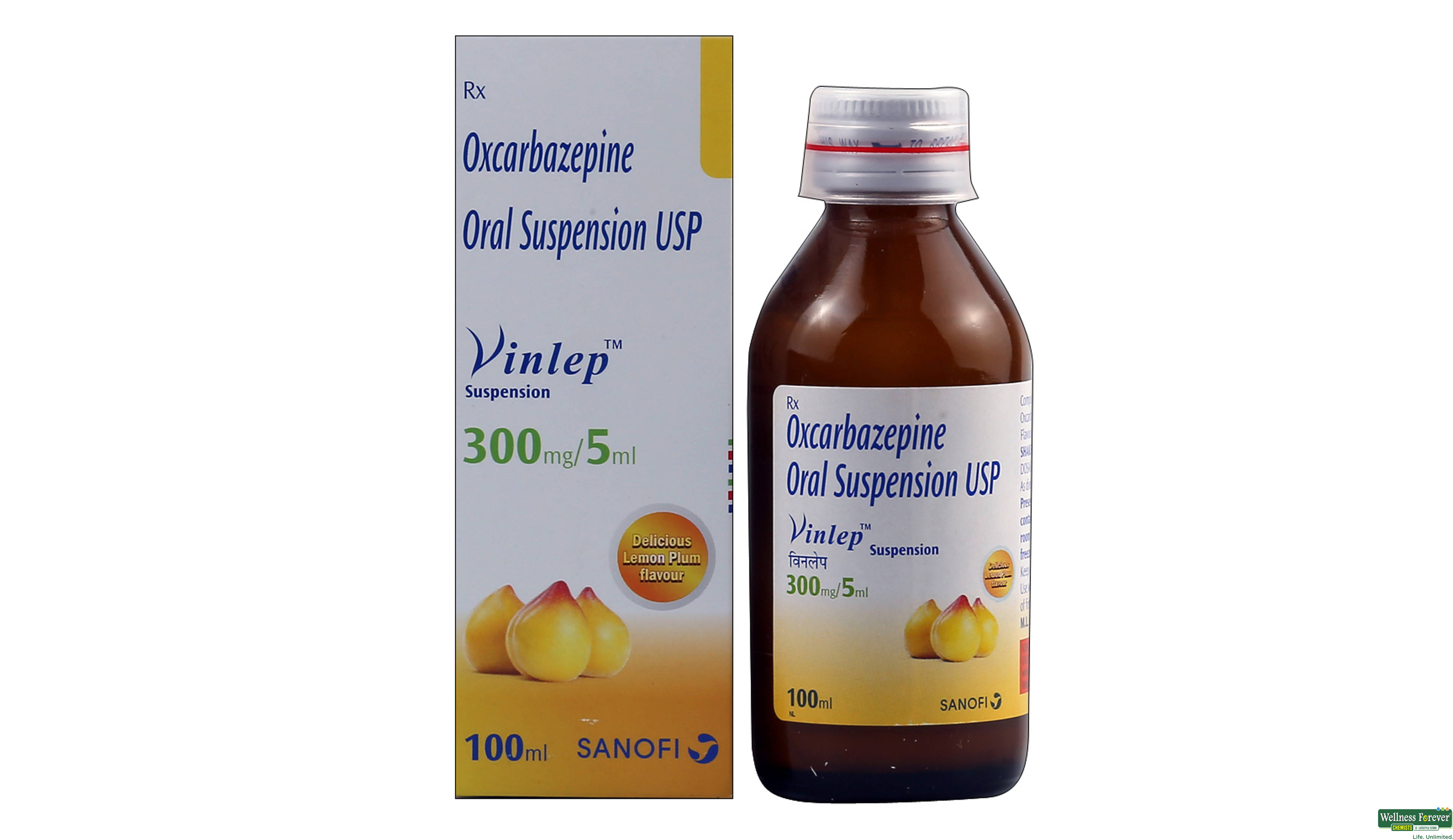 VINLEP 300MG SYP 100ML- 1, 100ML, 