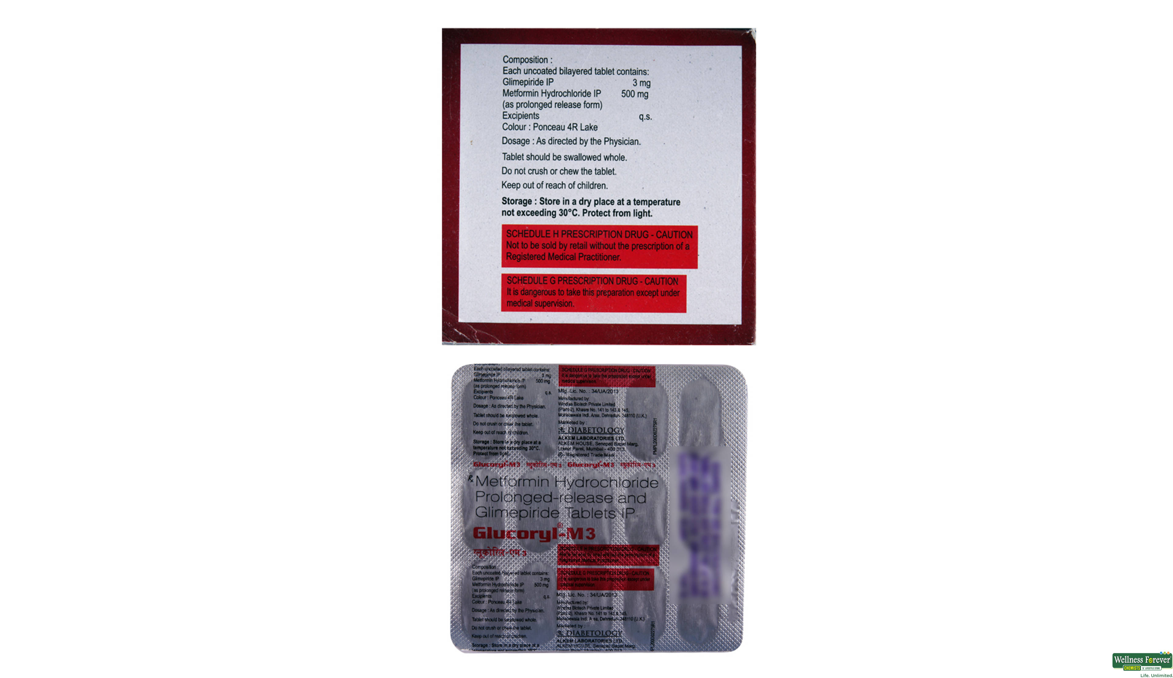 GLUCORYL-M3 15TAB- 2, 15TAB, 
