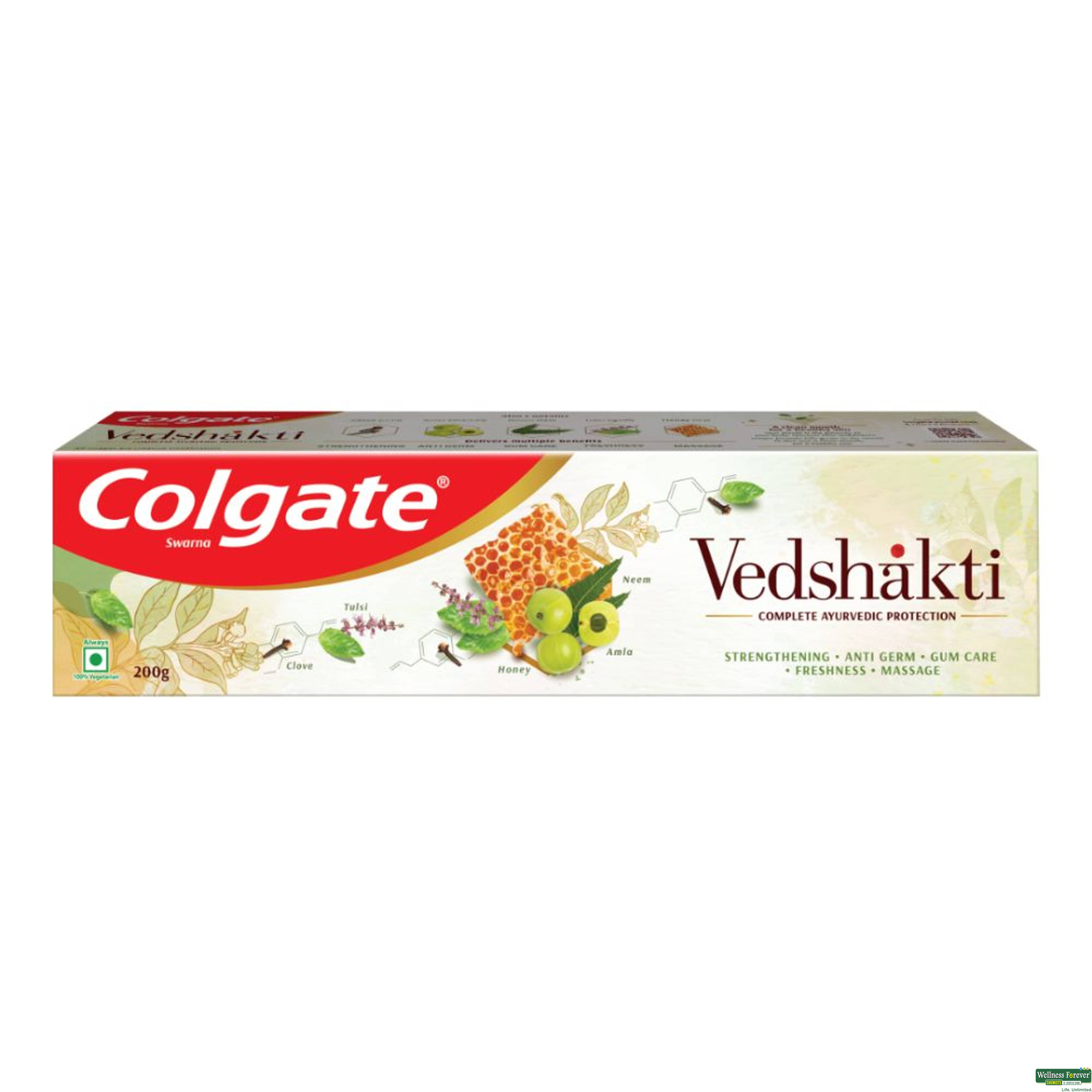 Colgate Swarna Vedshakti Toothpaste 200g-image